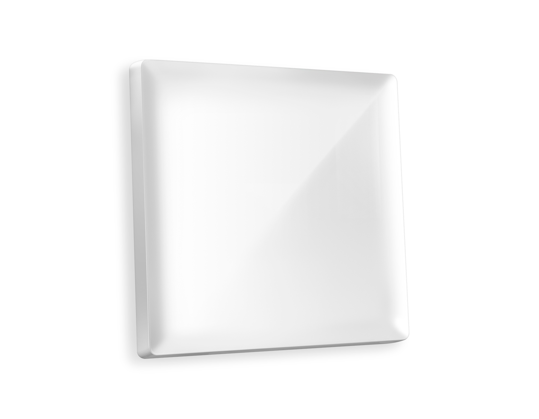 AP1010 Лицевая панель ALFA (Белый глянец) для 1-кл выключателей QUANT