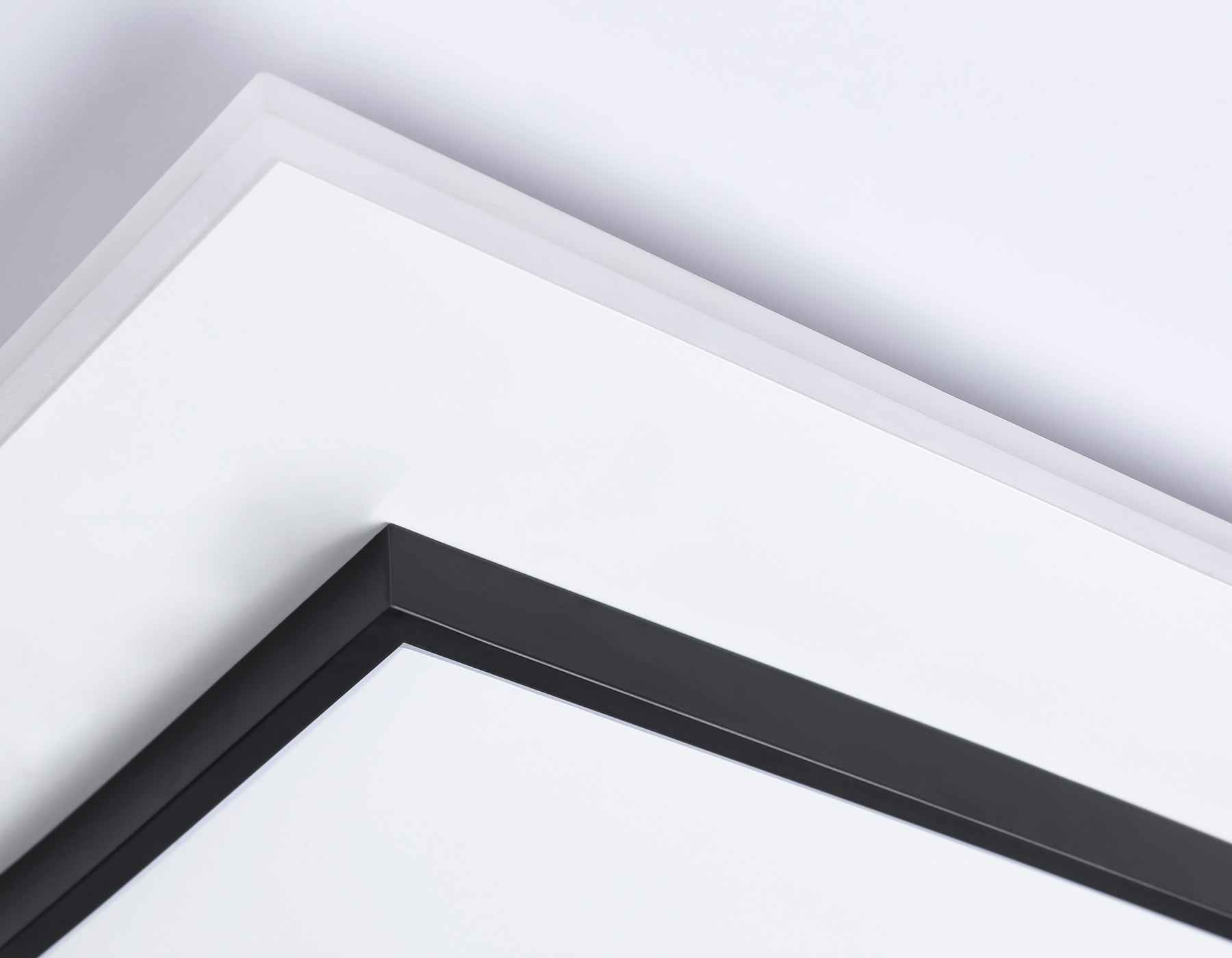 Потолочный светильник Ambrella FL51455/1+1 WH/BK белый/черный 72W 3000K-6400K+4200K 500*500*80 (ПДУ РАДИО 2.4G)