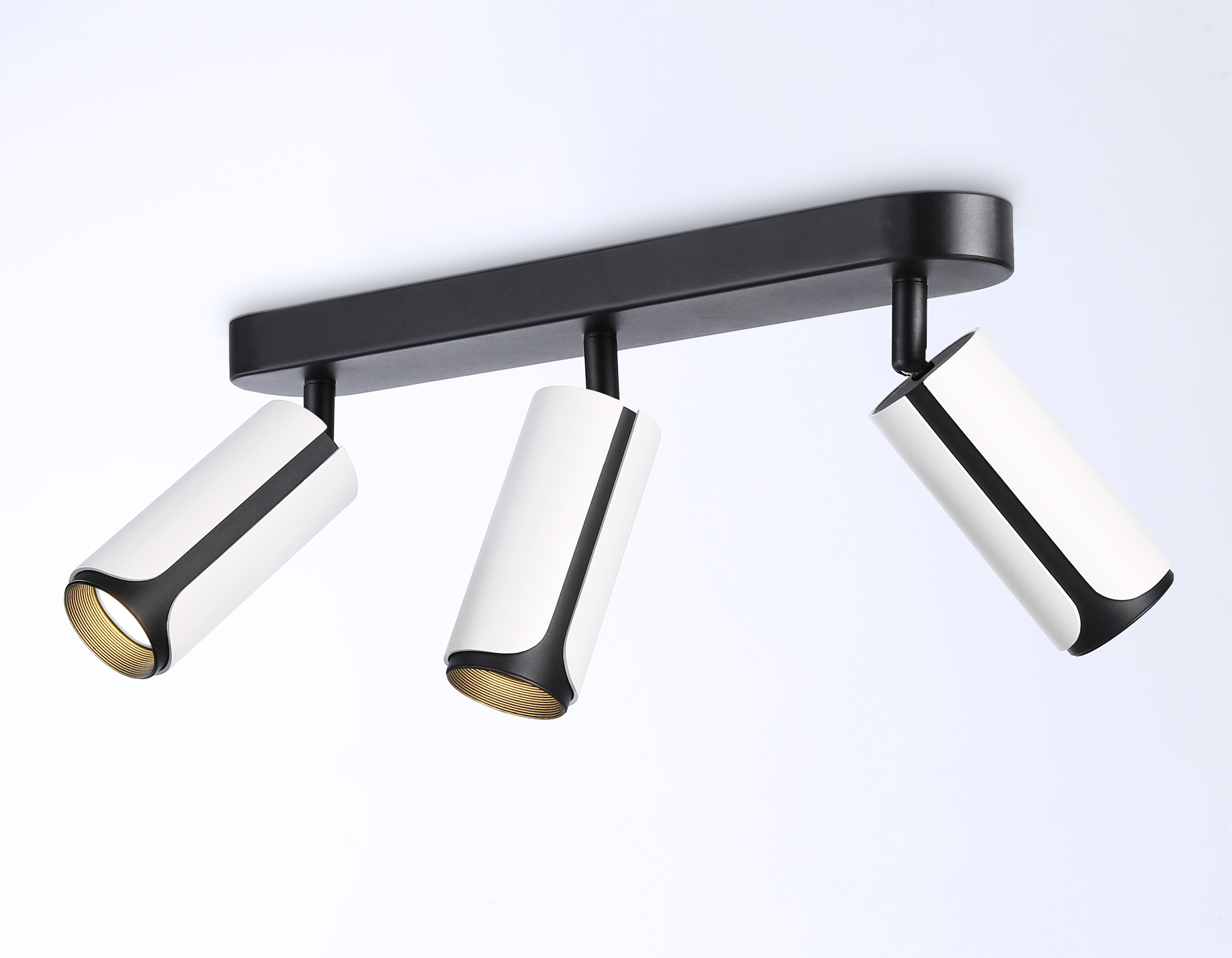 Настенно-потолочный поворотный спот Ambrella TN51603/3 WH/BK белый/черный GU10/3 380*60*195