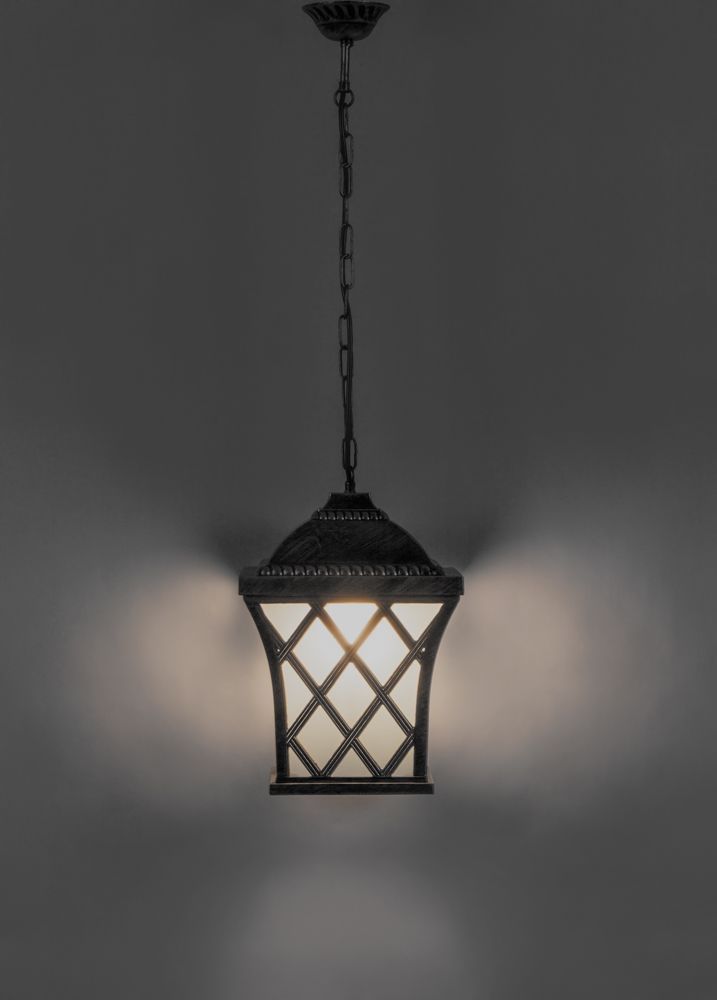 Светильник садово-парковый Feron PL4064 четырехгранный на цепочке 100W E27 230V, черное золото