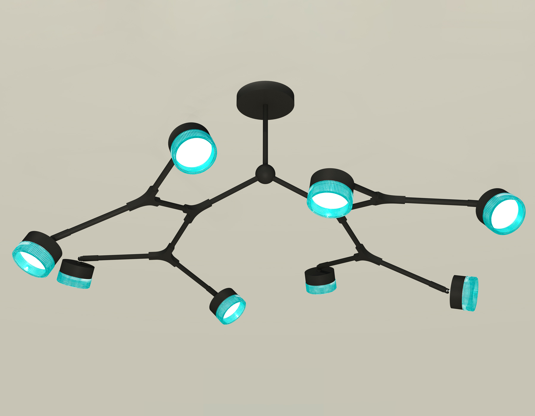 Подвесной светильтник Ambrella XB9060202/8 SBK/BL черный песок/голубой GX53 (C9060, N8488) Подвесной светильтник Ambrella XB9060202/8 SBK/BL черный песок/голубой GX53 (C9060, N8488)