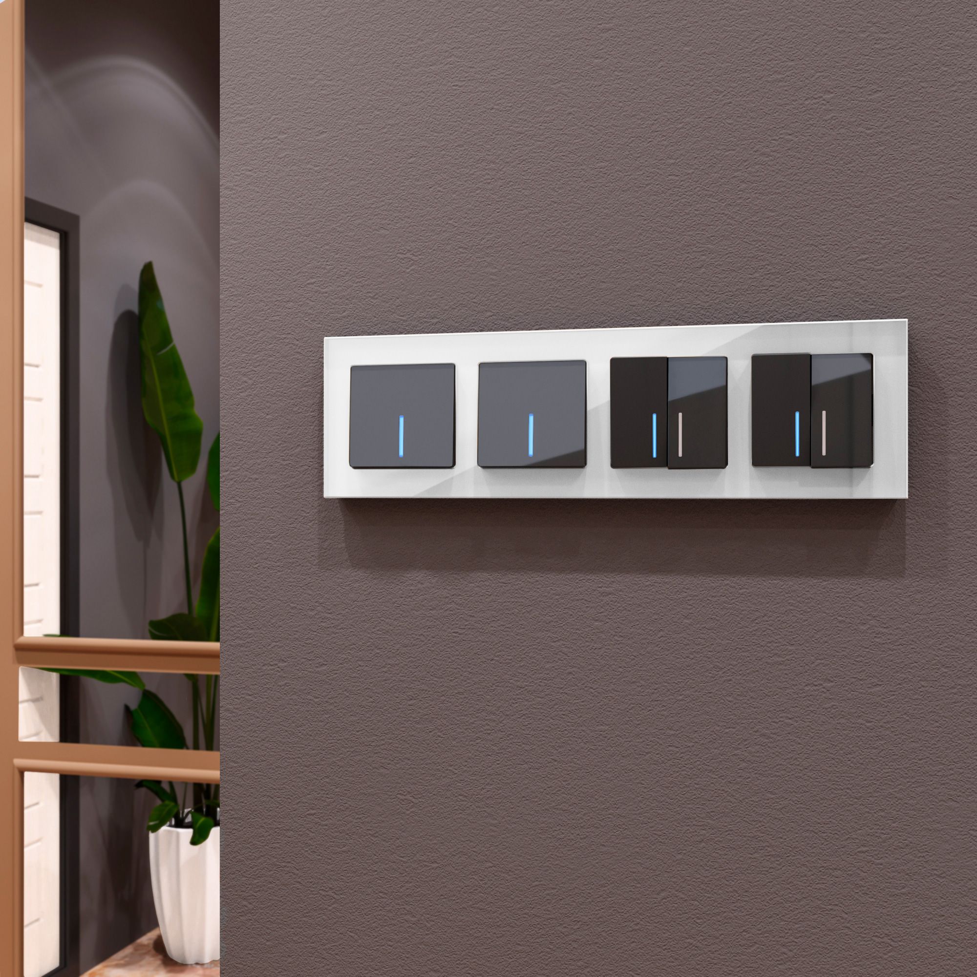 Рамка WERKEL Favorit на 4 поста (белый матовый) WL01-Frame-04 / W0041105 / a036580