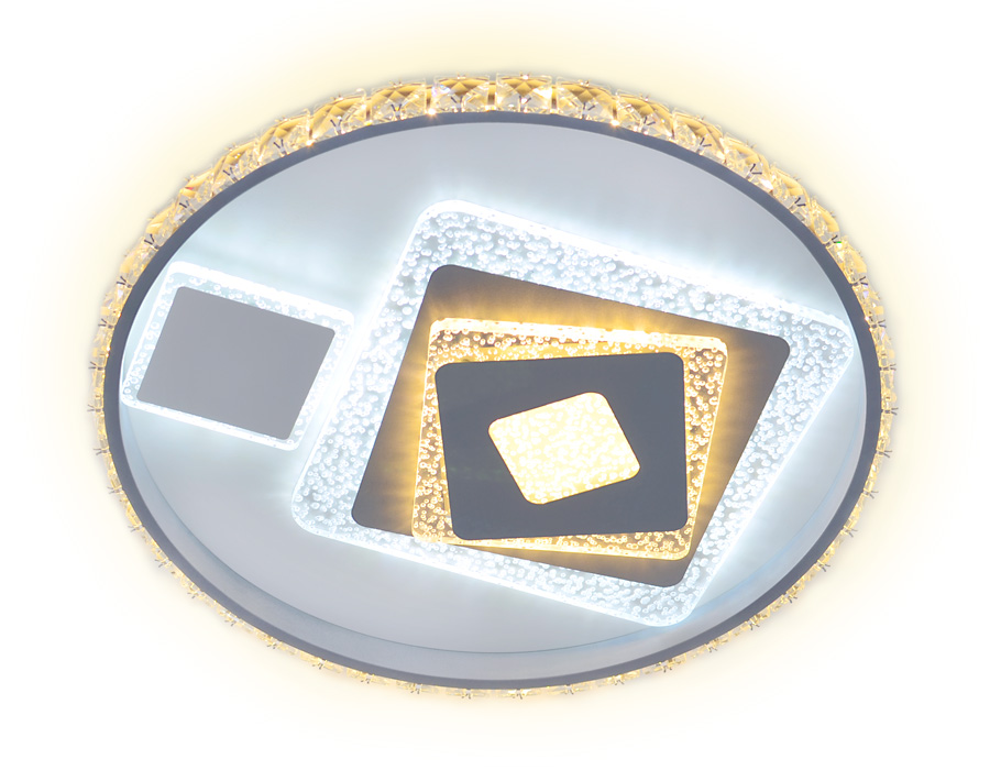 Потолочный управляемый светильник Ambrella ICE FA242 WH 105W белый