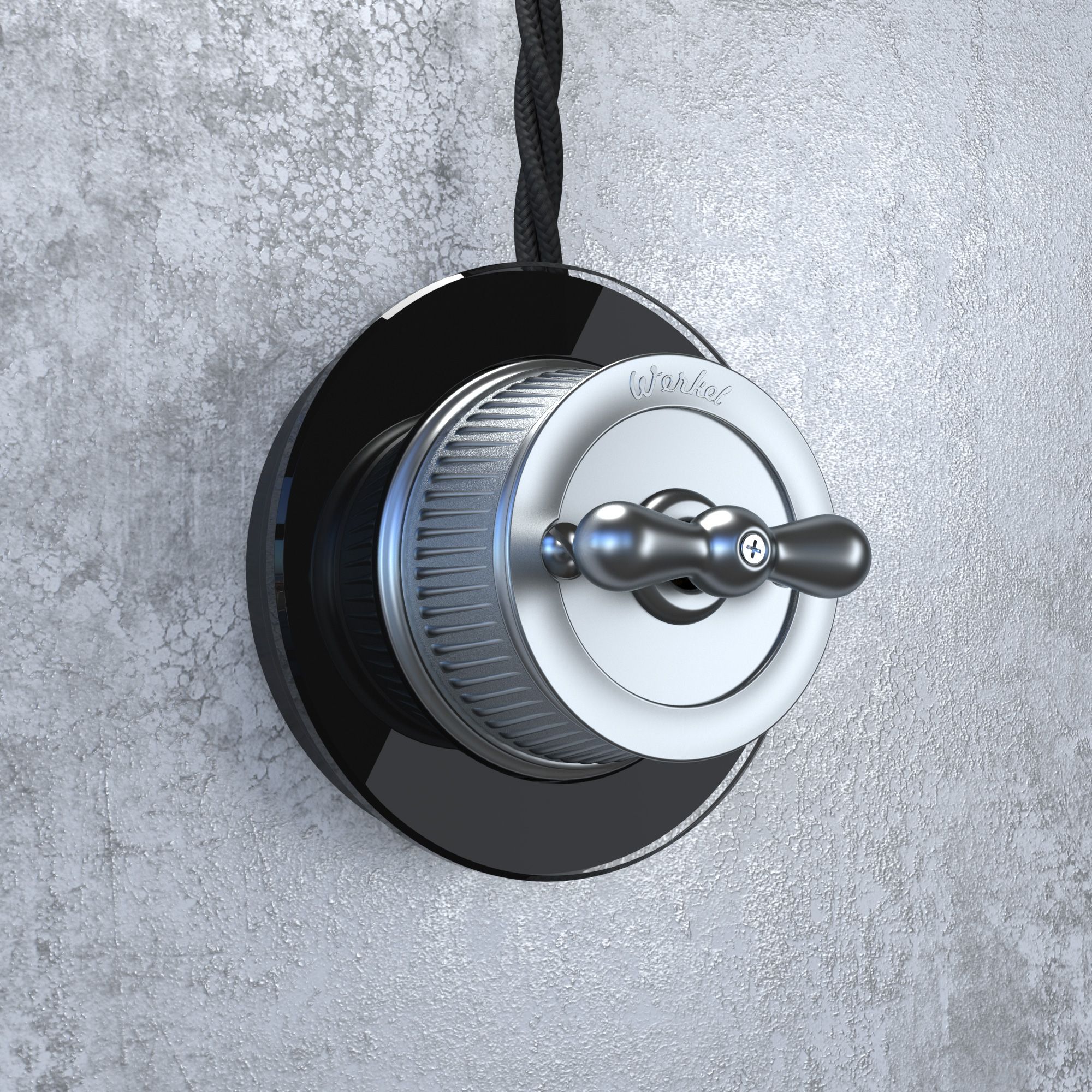 Рамка на 1 пост Werkel Favorit Runda (Черный) WL21-frame-01 / W0015108 / a044901