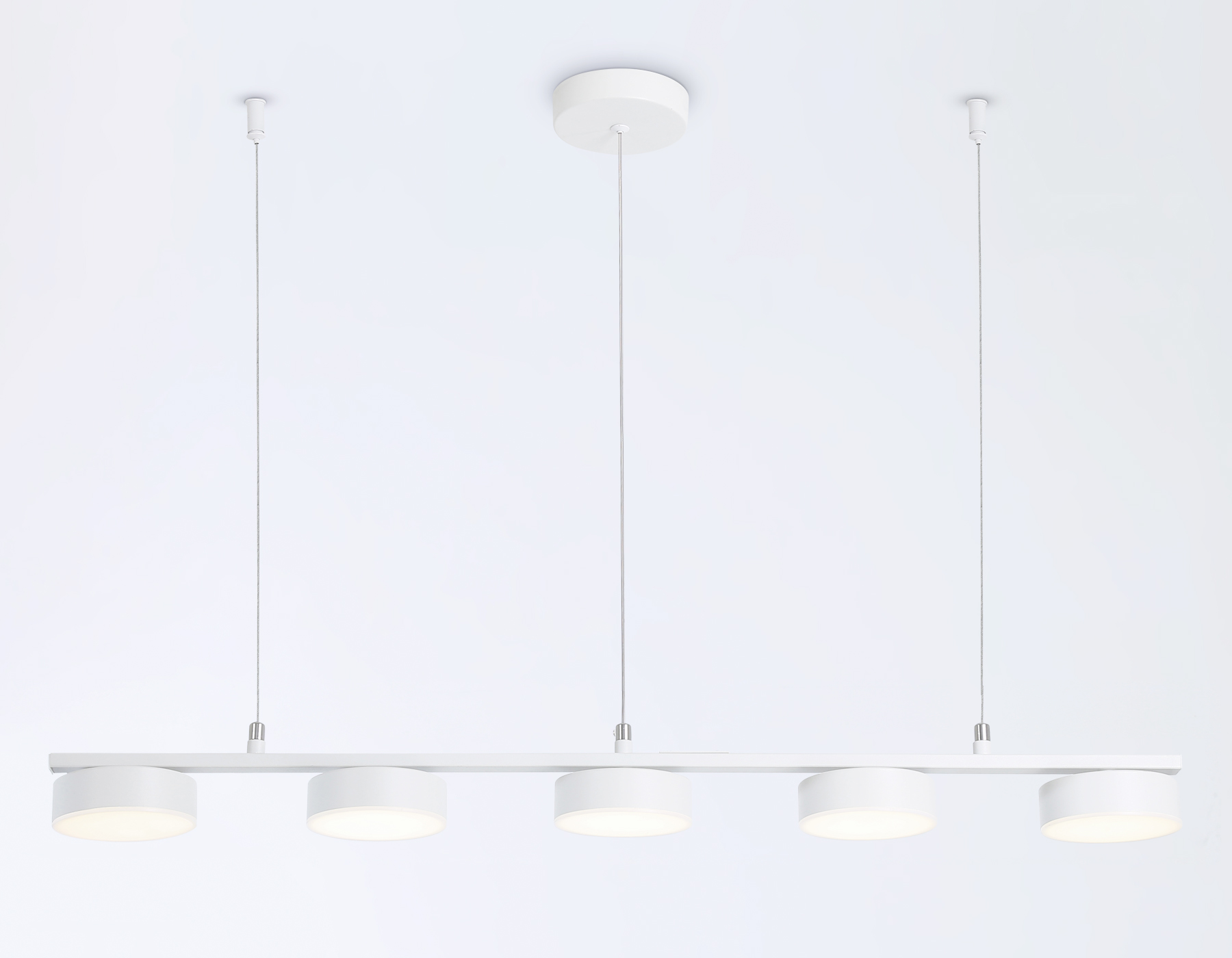 Подвесной светильник Ambrella FL51733/5 WH белый 3000K/4200K/6400K 25W 800*100*1000 (Без ПДУ) Подвесной светильник Ambrella FL51733/5 WH белый 3000K/4200K/6400K 25W 800*100*1000 (Без ПДУ)