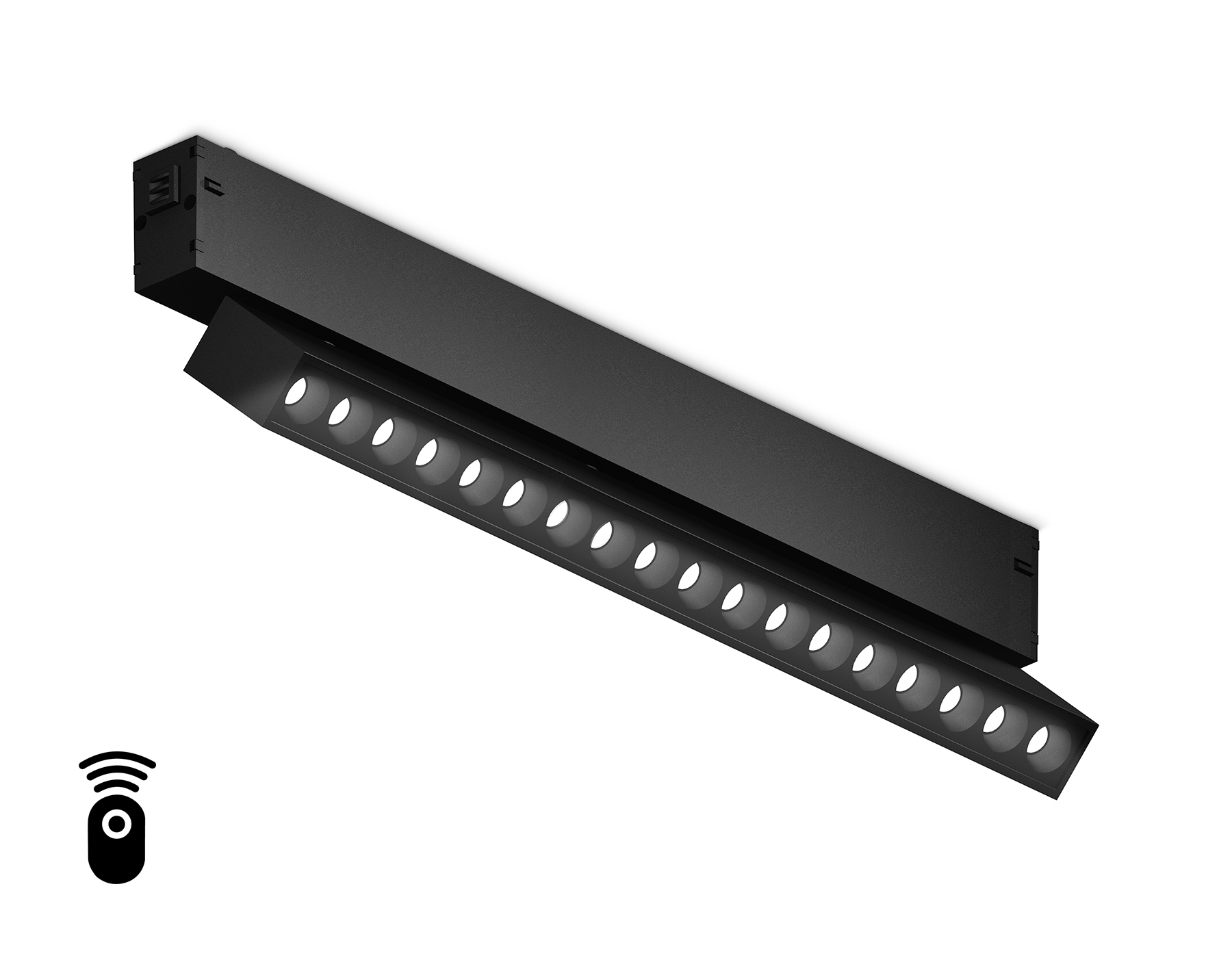 GL1352 BK черный IP20 18W 3000K-6400K 220V 24° 342*25*112 (Без ПДУ)