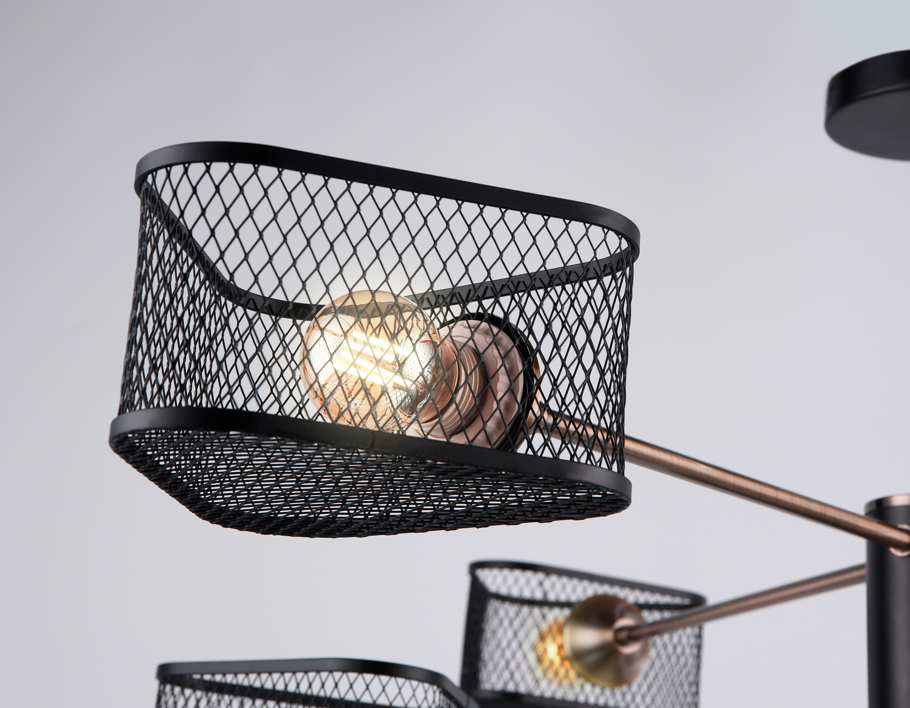 Светильник подвесной Ambrella TR80172/6 SB/BK бронза/черный E27/6 max 40W D950*375