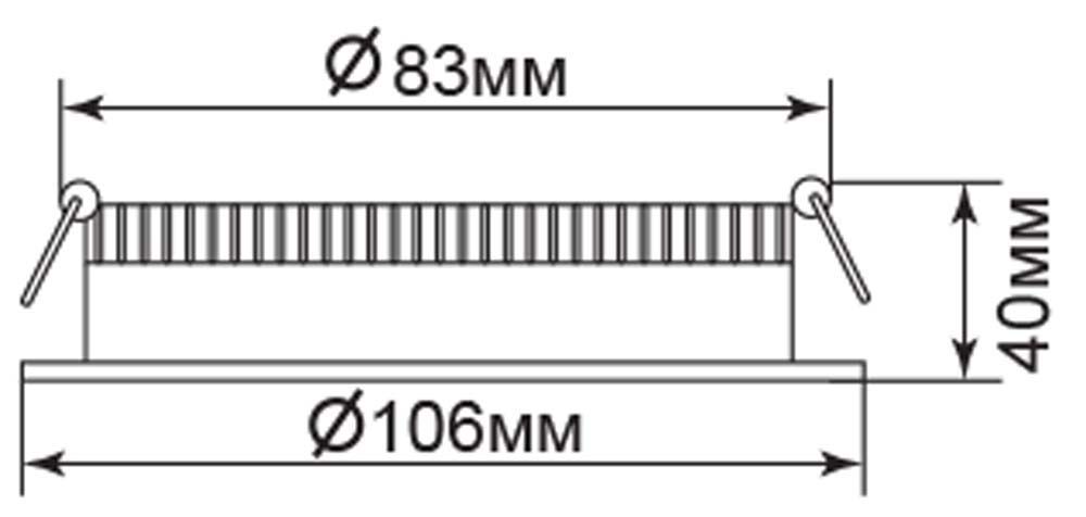 Светодиодный светильник Feron AL7929 встраиваемый 10W 4000K белый