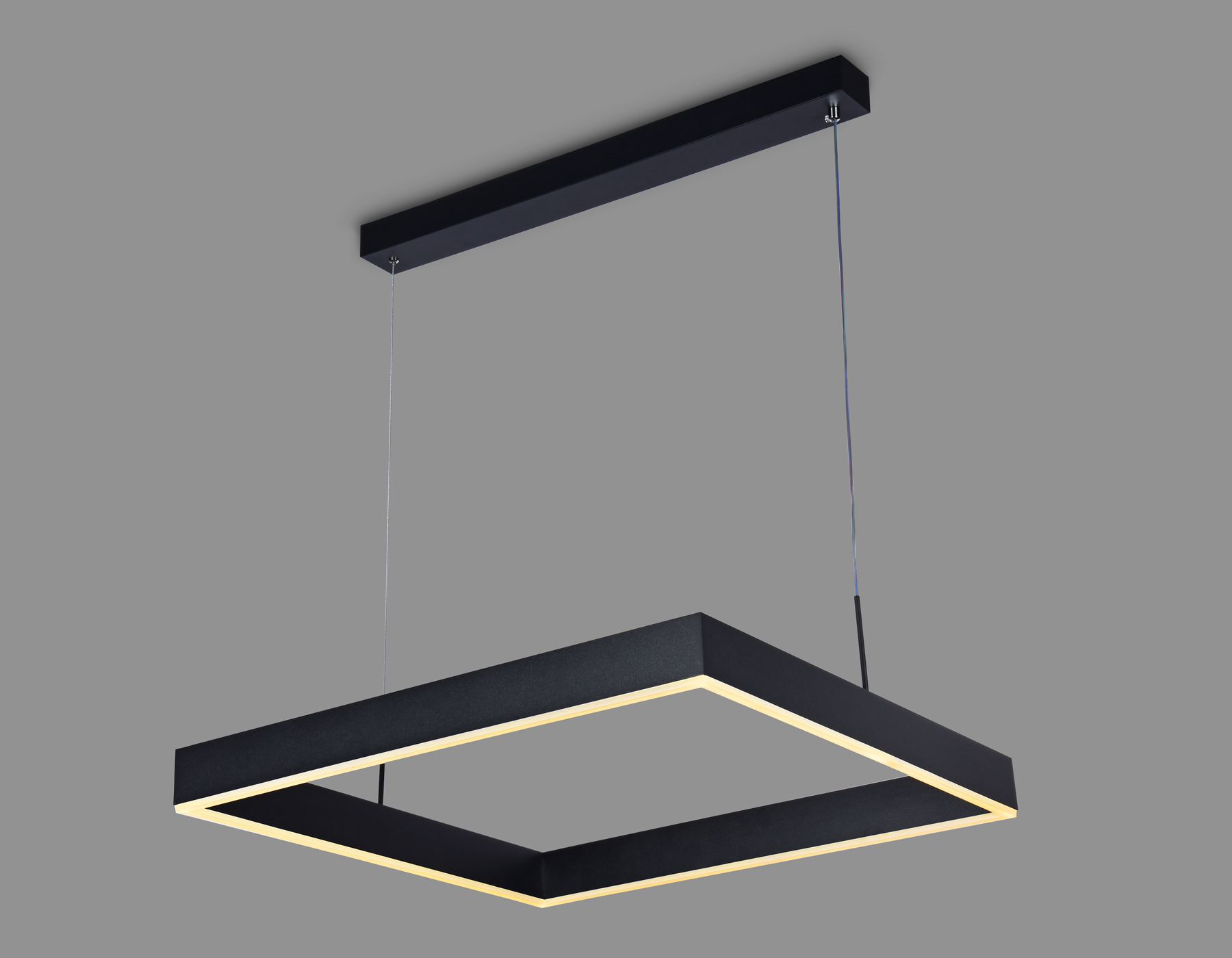 Подвесной светильник Ambrella FA6626 BK черный 65W 600*600*720 (ПДУ РАДИО 2.4G)