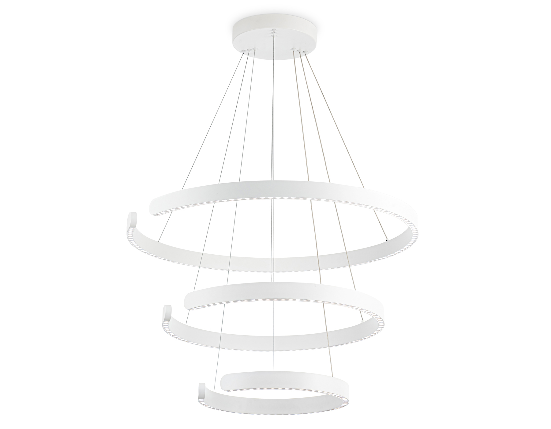 Подвесной LED светильник FL5887/3 WH белый 90W 3000K/4200K/6400K D800/600/400*1200 (без ПДУ) Подвесной LED светильник FL5887/3 WH белый 90W 3000K/4200K/6400K D800/600/400*1200 (без ПДУ)