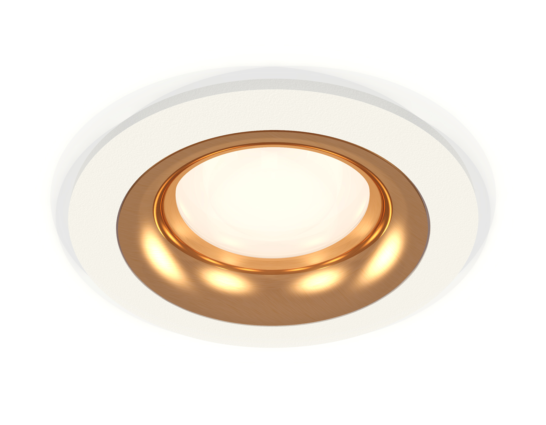 Встраиваемый светильник XC7621005 SWH/PYG белый песок/золото желтое полированное MR16 GU5.3 (C7621, N7014)