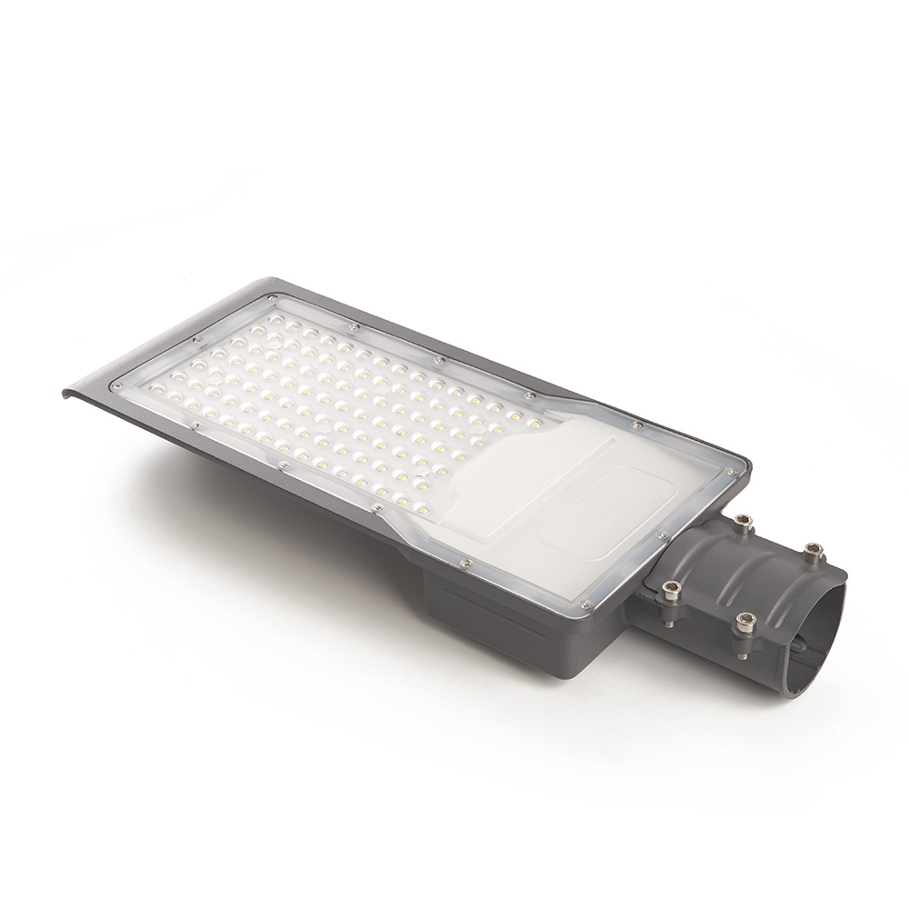 Светодиодный уличный консольный светильник Feron SP3033 100W 6400K 230V, серый Светодиодный уличный консольный светильник Feron SP3033 100W 6400K 230V, серый
