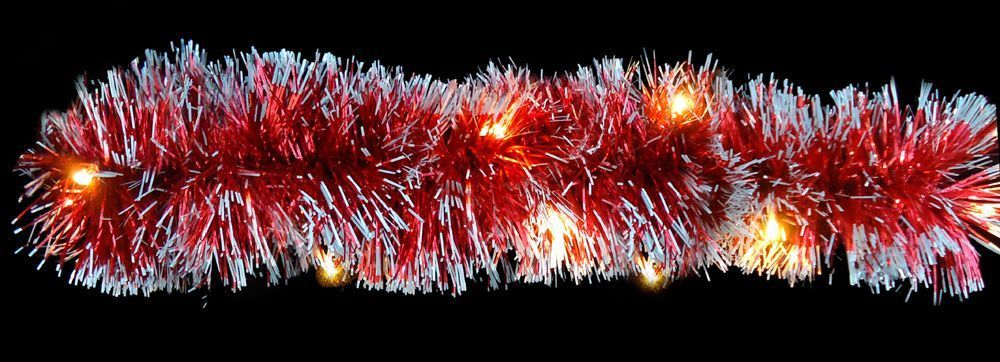 Светодиодная гирлянда Feron CL80 мишура 2м 220V теплый белый c питанием от сети