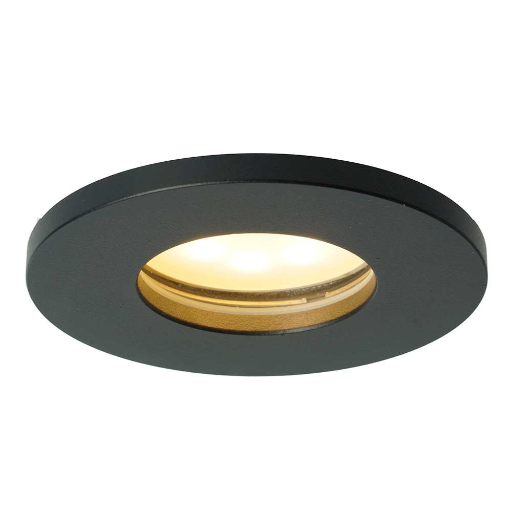 Светильник встраиваемый Feron DL3114 потолочный MR16 G5.3 черный IP44