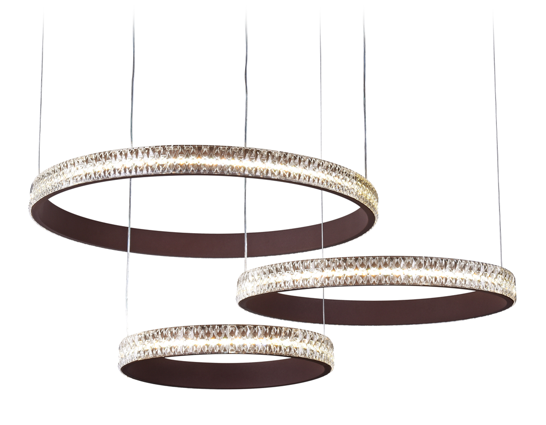 Потолочный светодиодный светильник с пультом Ambrella FA6162 CF кофе 99W 720*500*900 (ПДУ РАДИО 2.4)