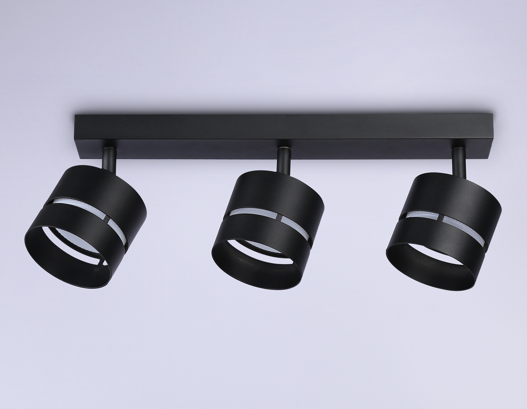 Накладной поворотный спот Ambrella TN71064/3 BK черный GX53/3 max 12W 405*85*150