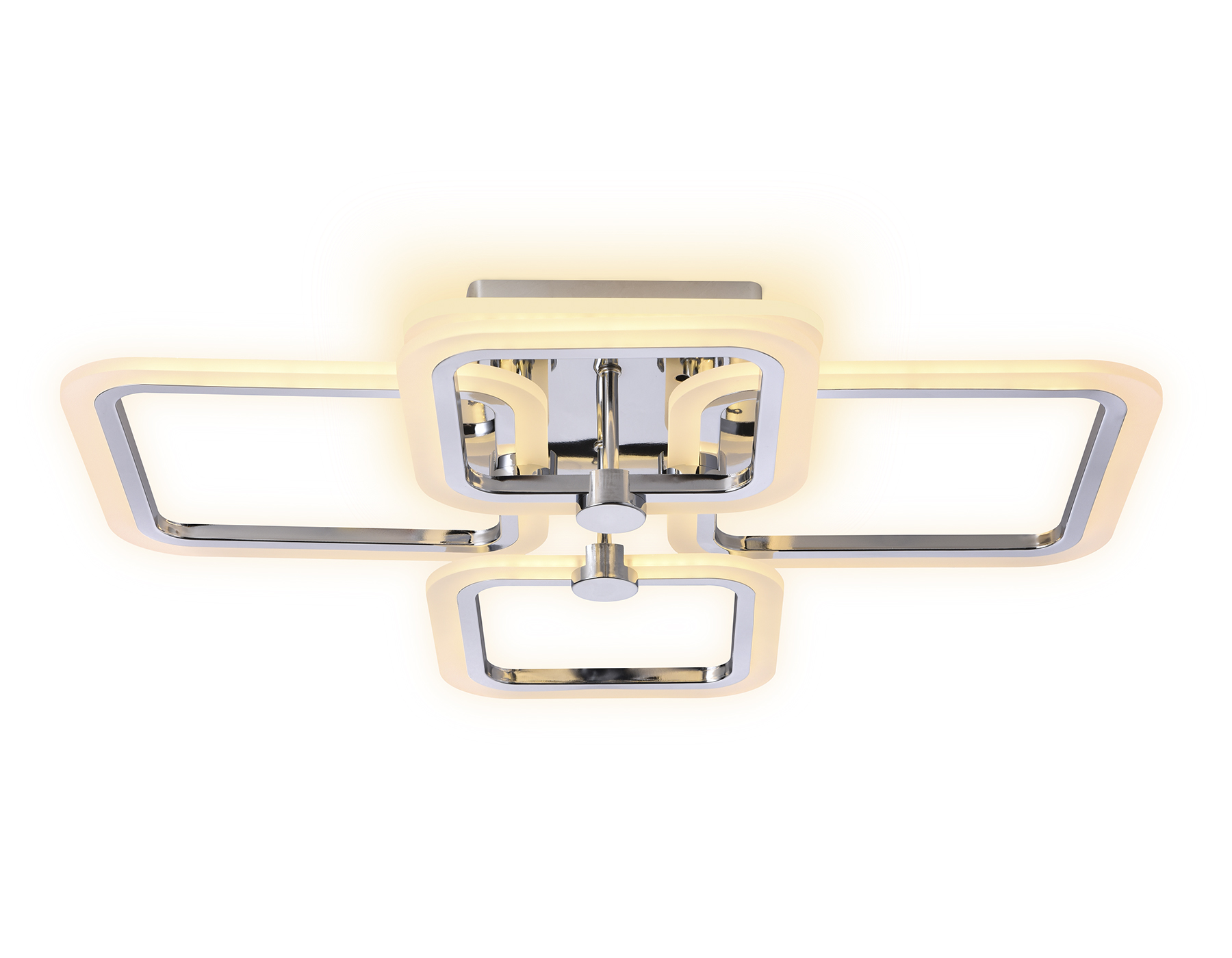 Потолочный светодиодный светильник с пультом Ambrella FA534/2+2 CH хром 105W 580*420*130 (ПДУ РАДИО 2.4G)