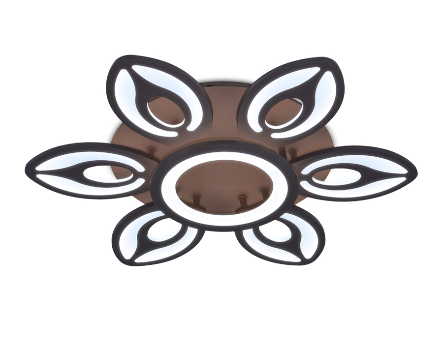 Потолочный светодиодный светильник Ambrella с пультом FA463 кофе 97W D650*120