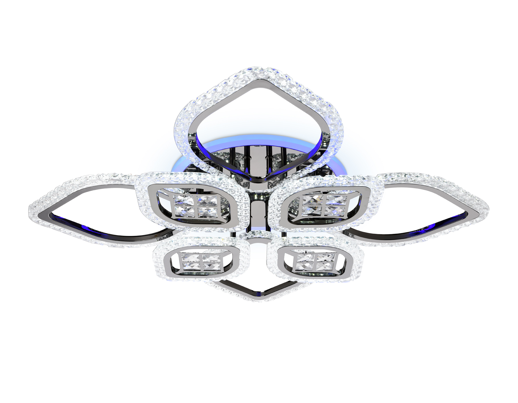Потолочный LED светильник FA2835/4+4 DCH черный хром 3000K/4200K/6400K 118W 750*750*120 (ПДУ РАДИО 2.4G) Потолочный LED светильник FA2835/4+4 DCH черный хром 3000K/4200K/6400K 118W 750*750*120 (ПДУ РАДИО 2.4G)