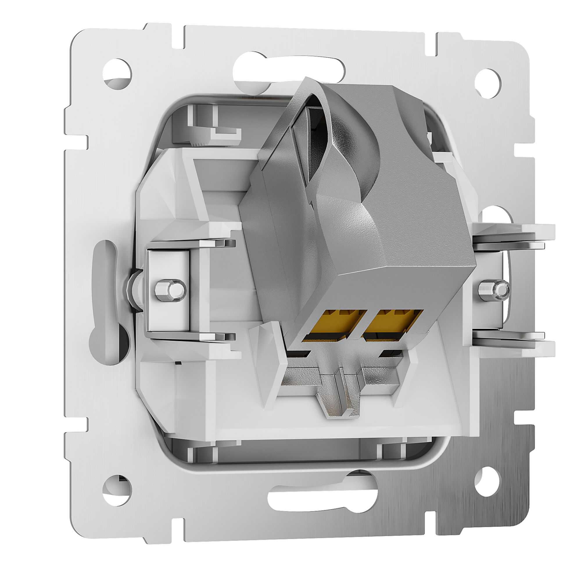 W5120101/ Розетка Ethernet RJ-45 cat. 6A экранированная (белый) W5120101