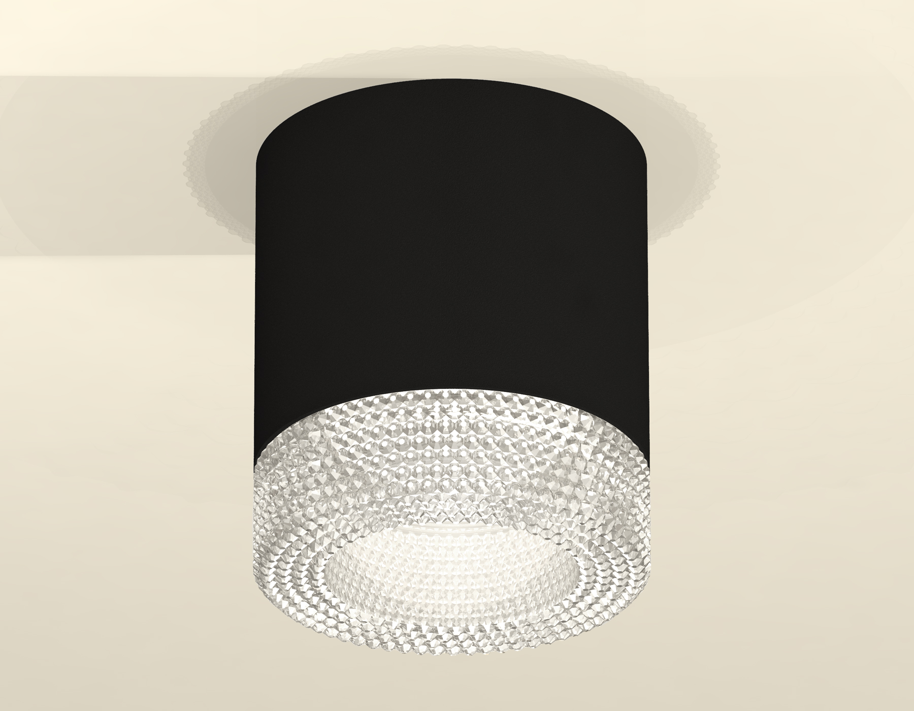 Накладной светильник XS7402010 SBK/CL черный песок/прозрачный MR16 GU5.3 (C7402, N7191)