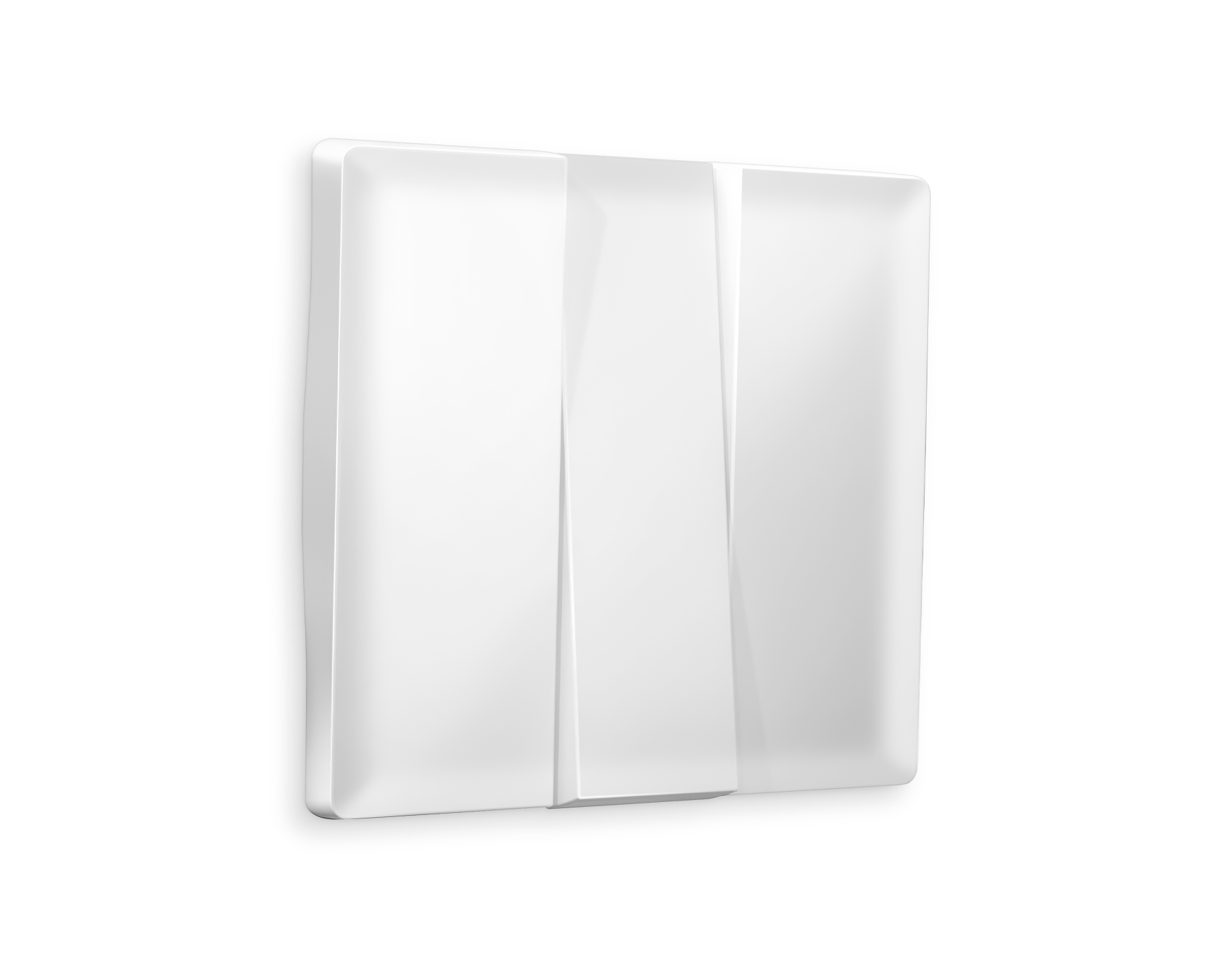 AP1250 Лицевая панель ALFA (Белый матовый) для 3-кл выключателей QUANT