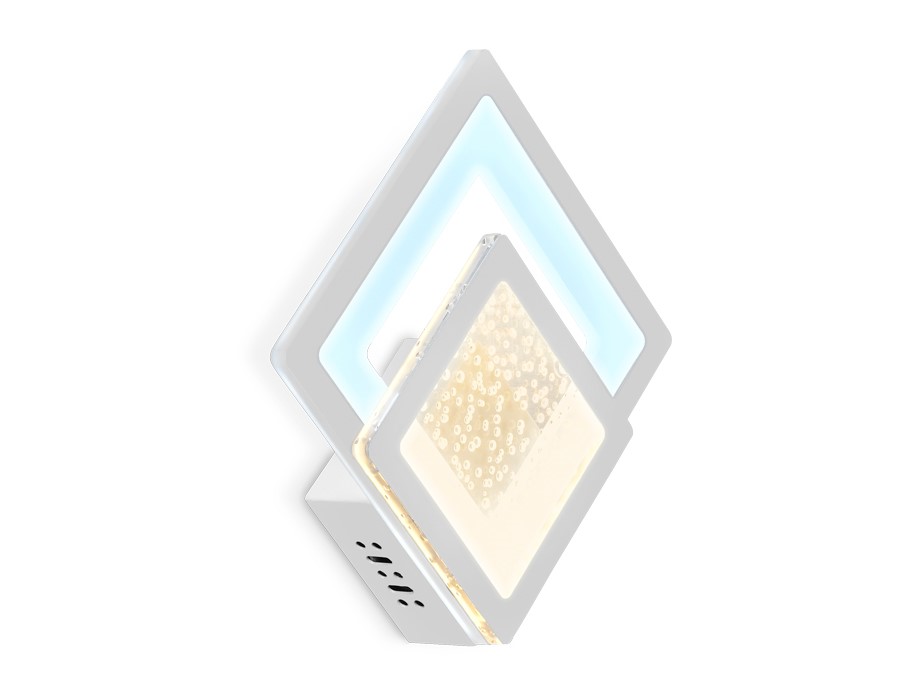 Настенный светодиодный светильник Ambrella FA426 WH белый 3000K+6400K 25W Настенный светодиодный светильник Ambrella FA426 WH белый 3000K+6400K 25W