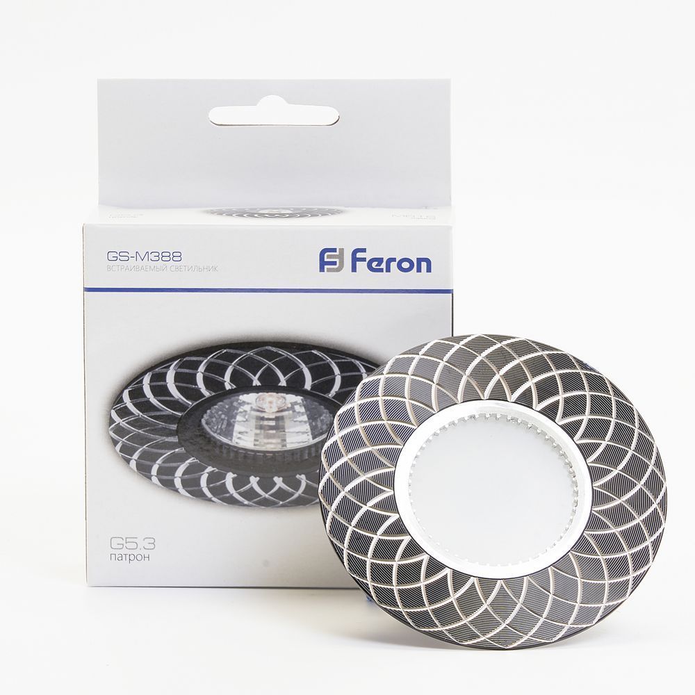 Светильник встраиваемый Feron GS-M388 потолочный MR16 G5.3 черный
