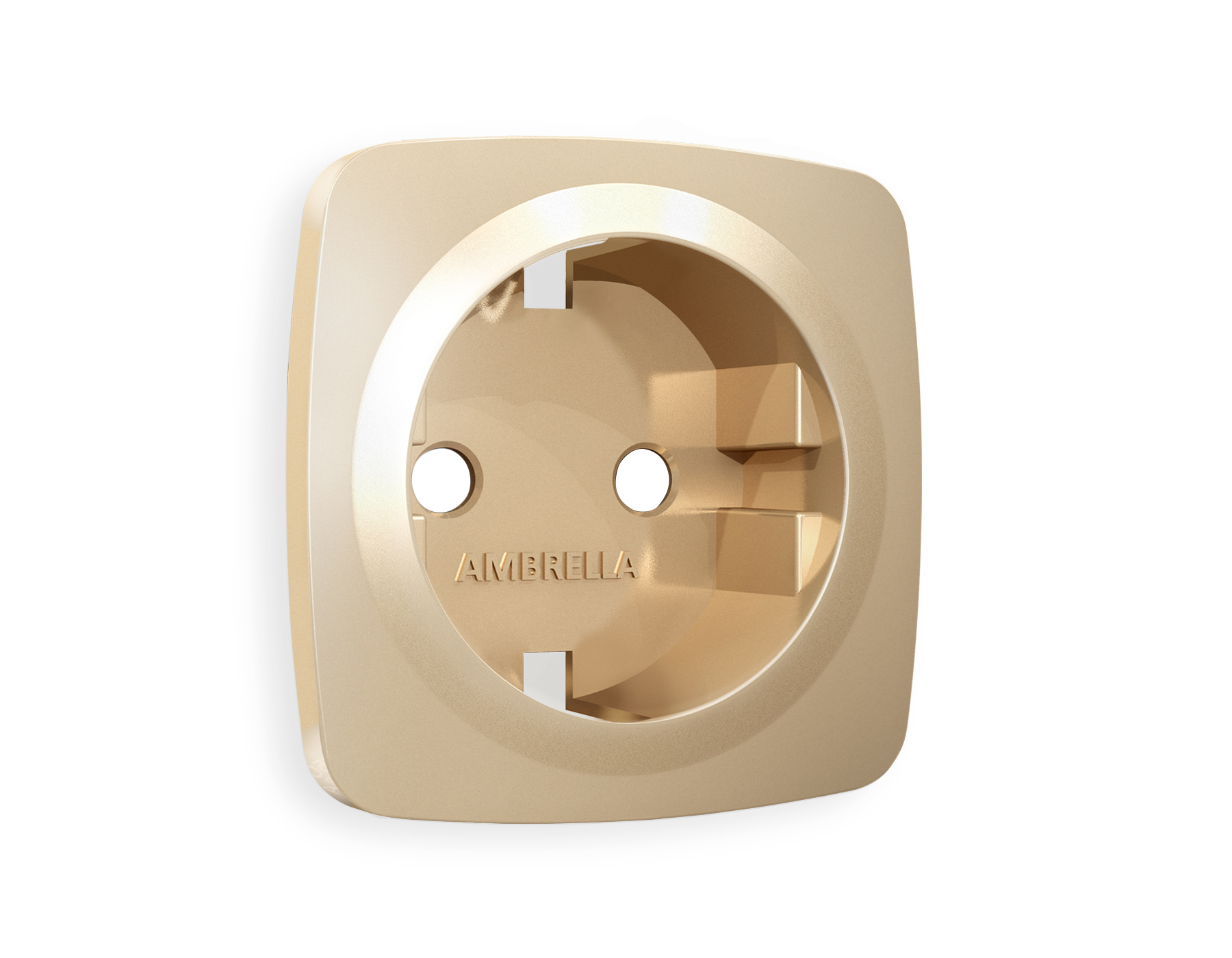 OP6060 Лицевая панель OMEGA (Шампань) для электрической розетки с/з QUANT