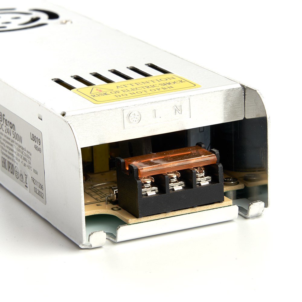 Трансформатор электронный для светодиодной ленты 350W 24V (драйвер), LB019 Трансформатор электронный для светодиодной ленты 350W 24V (драйвер), LB019