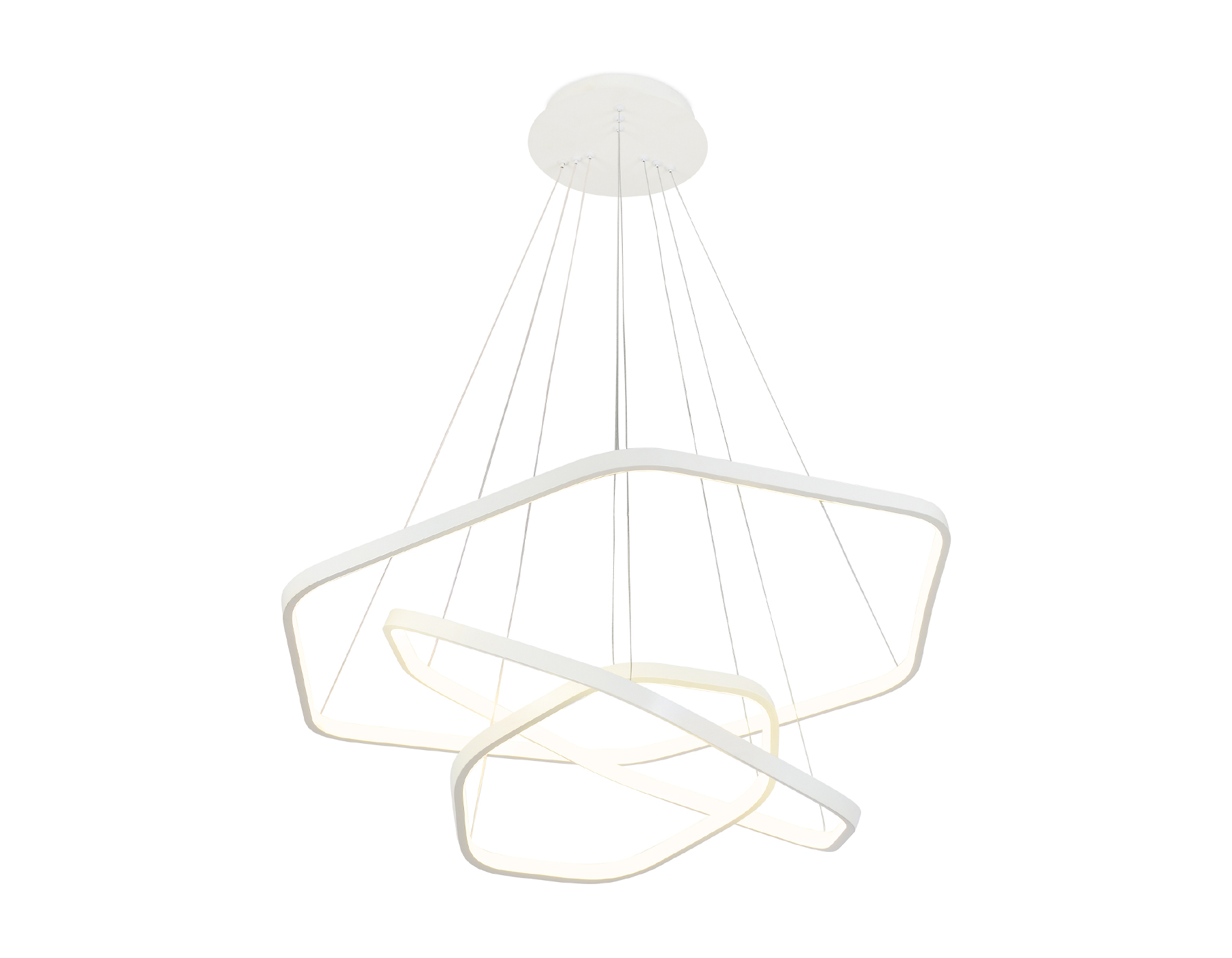 Подвесной светодиодный светильник Ambrella FL365/3 WH белый 88W 4200K D400/600/800*1200 (без ПДУ)