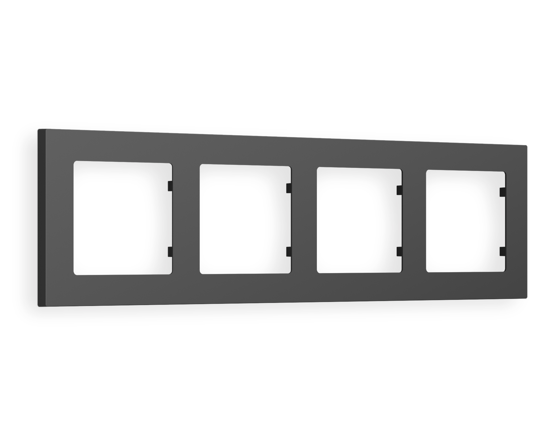 AF220804 Рамка ALFA Techno (Графит Мягкое касание) 4-ая