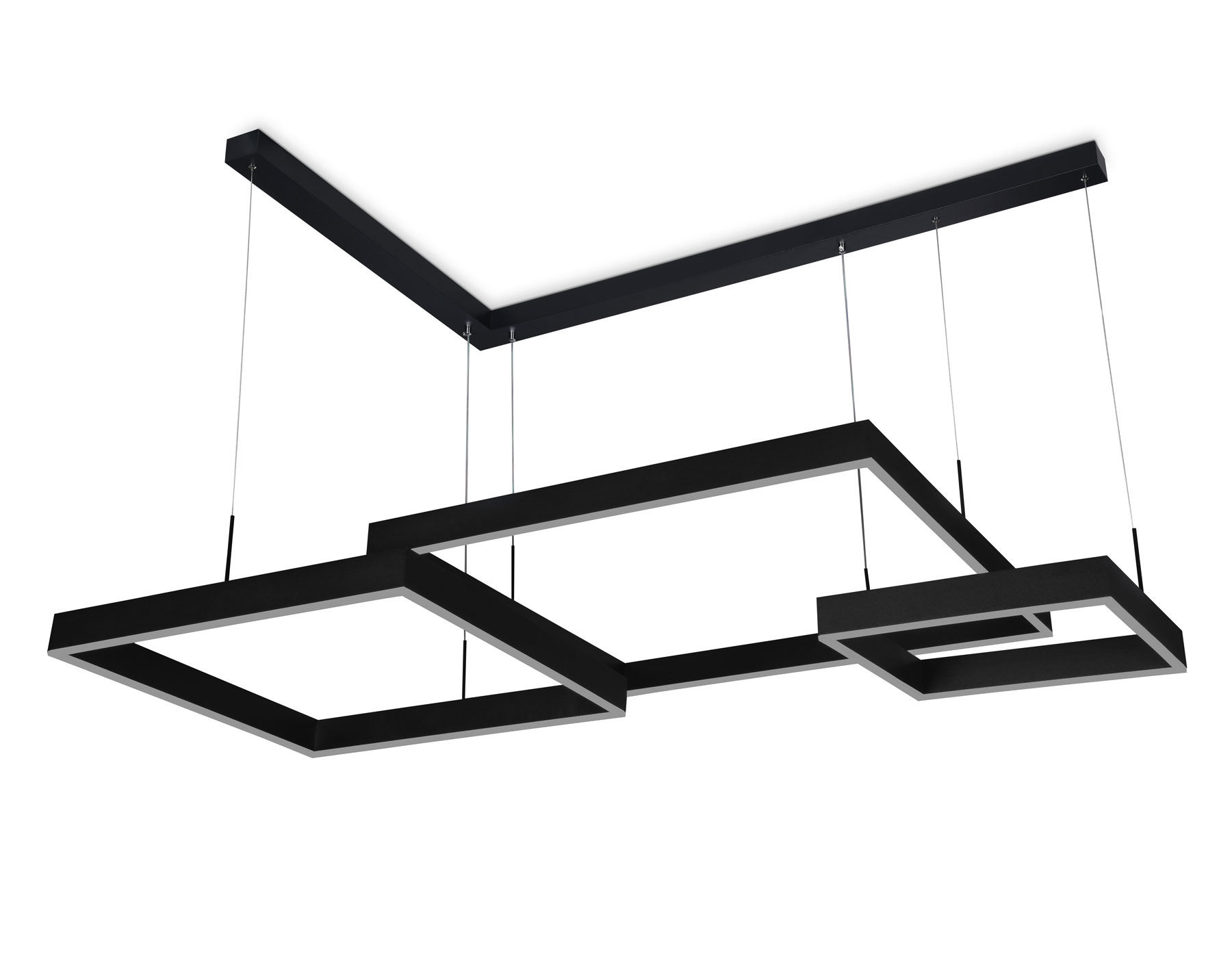 Подвесной светильник Ambrella FA6649/3 BK черный 195W 1260*1050*840 (ПДУ РАДИО 2.4G)