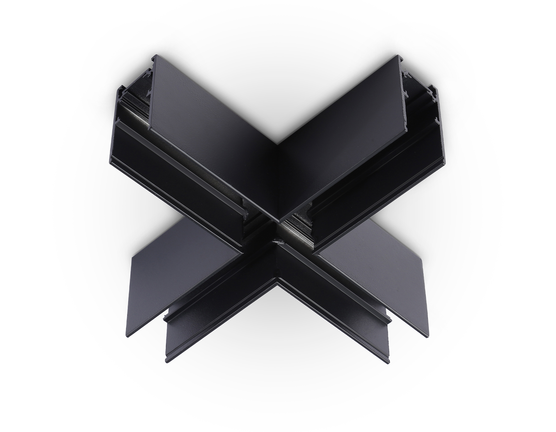 Коннектор X-образный для накладного шинопровода Ambrella GL3376 BK черный 170*170*53.7