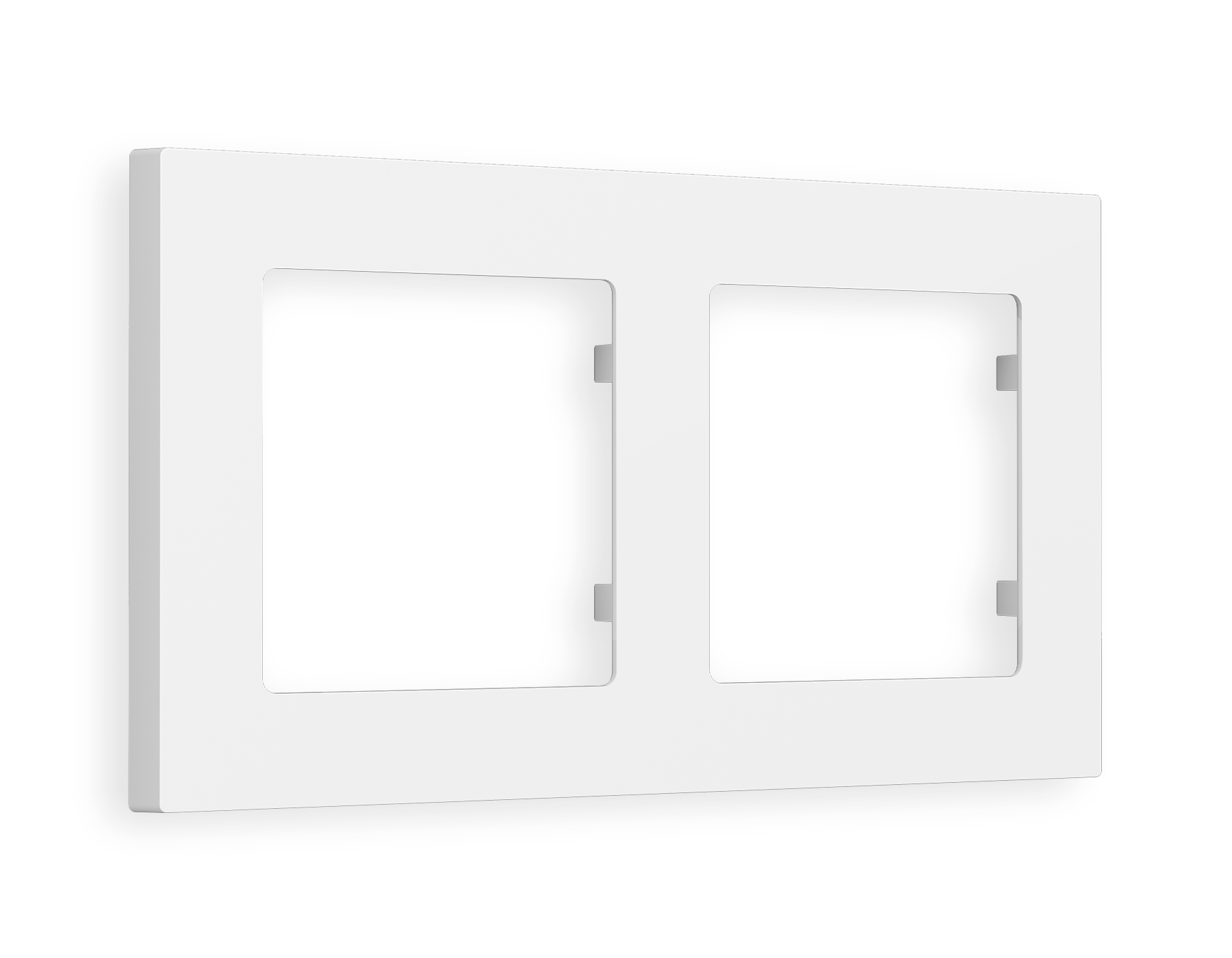 AF220122 Рамка ALFA Techno (Белый матовый) 2-ая