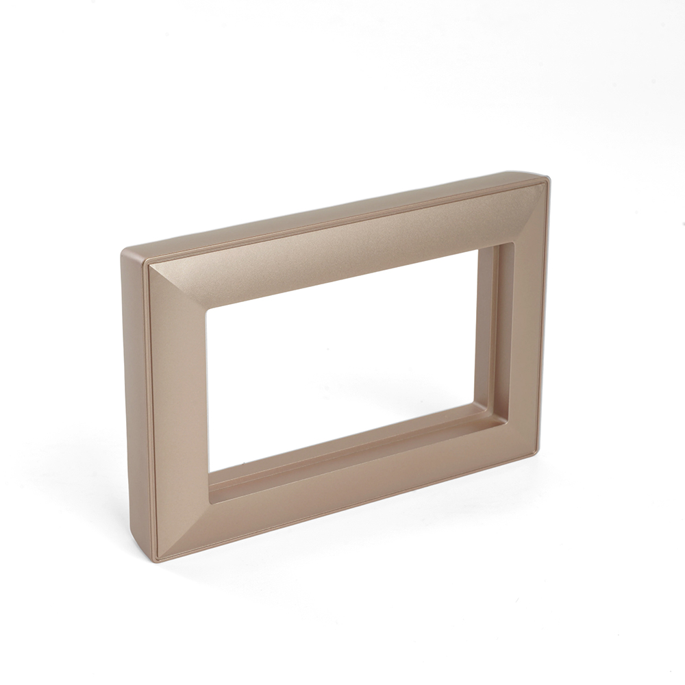 Рамка  2-местная (без перемычки),  пластик, STEKKER, PFR00-7012-02, серия Катрин, шампань