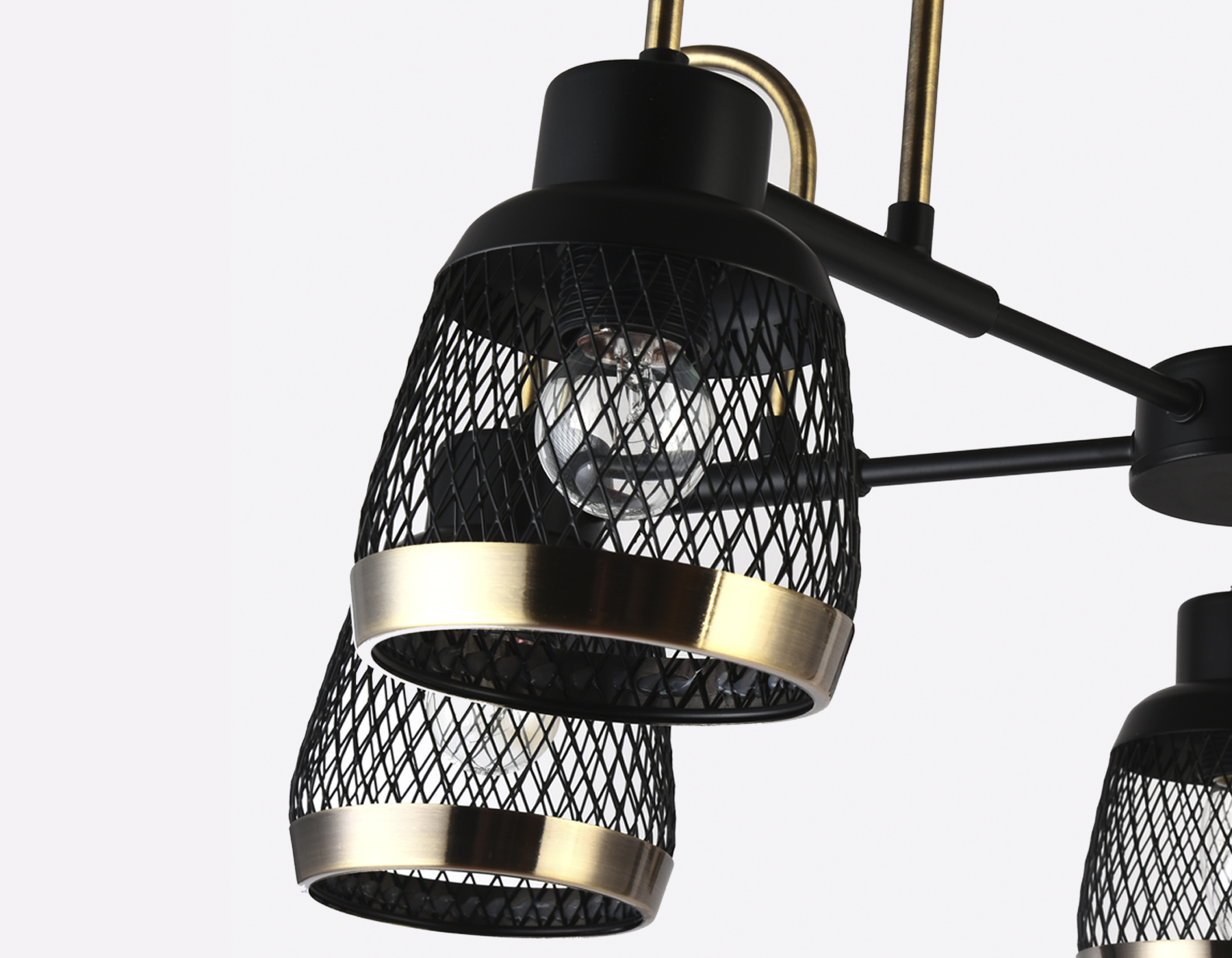 Подвесная люстра Ambrella TR8002 бронза/черный E27 max 40W D640*440