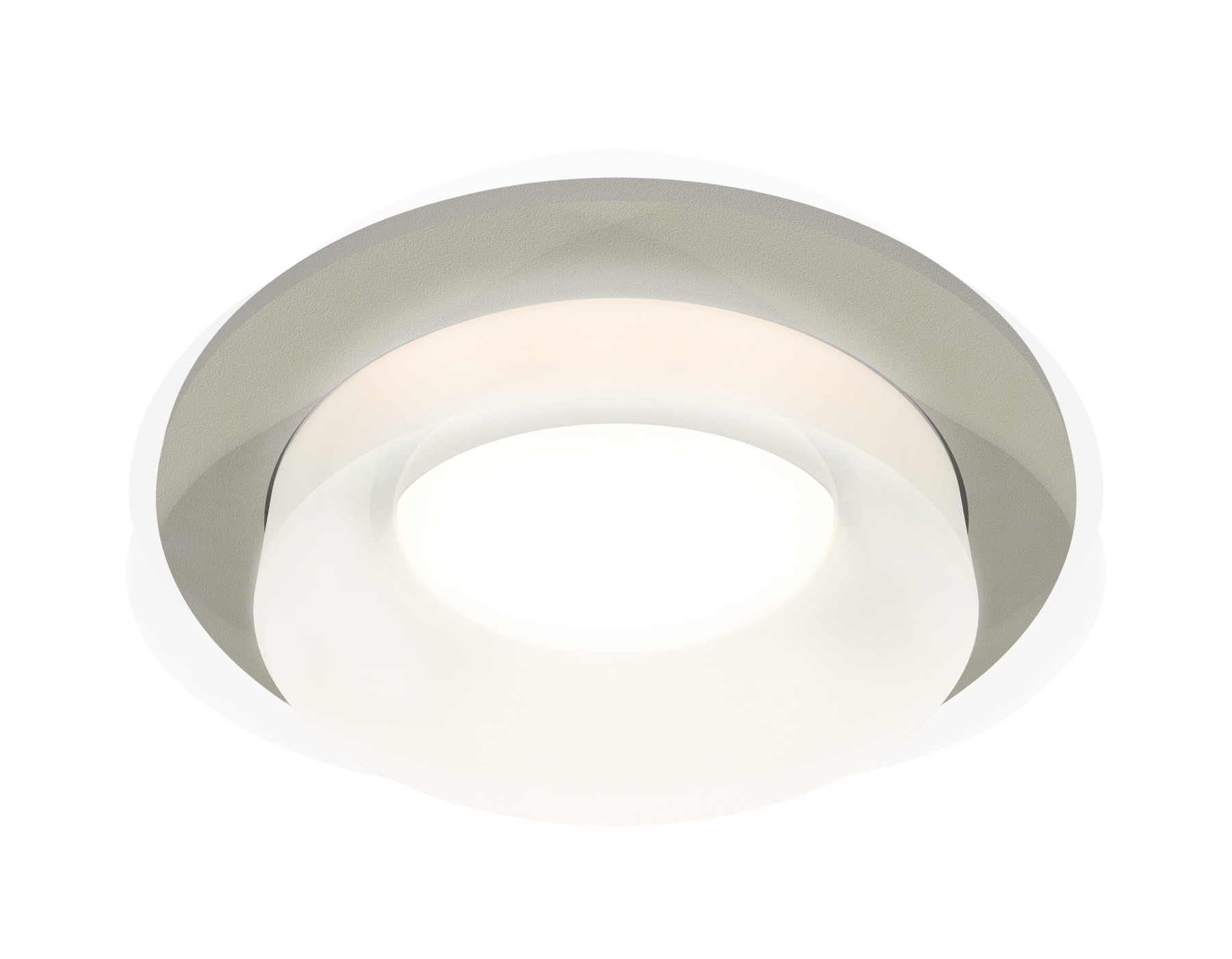 Встраиваемый светильник XC7623041 SGR/FR серый песок/белый матовый MR16 GU5.3 (C7623, N7165)