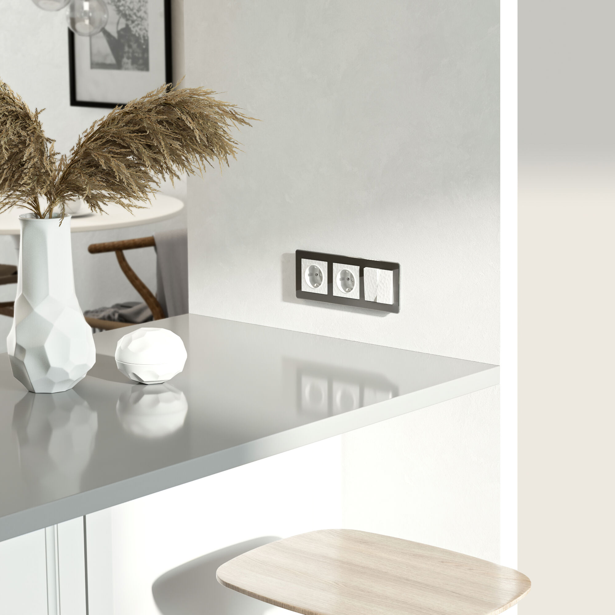 Розетка с заземлением Werkel Hammer (белый) / W1271001 / a052018