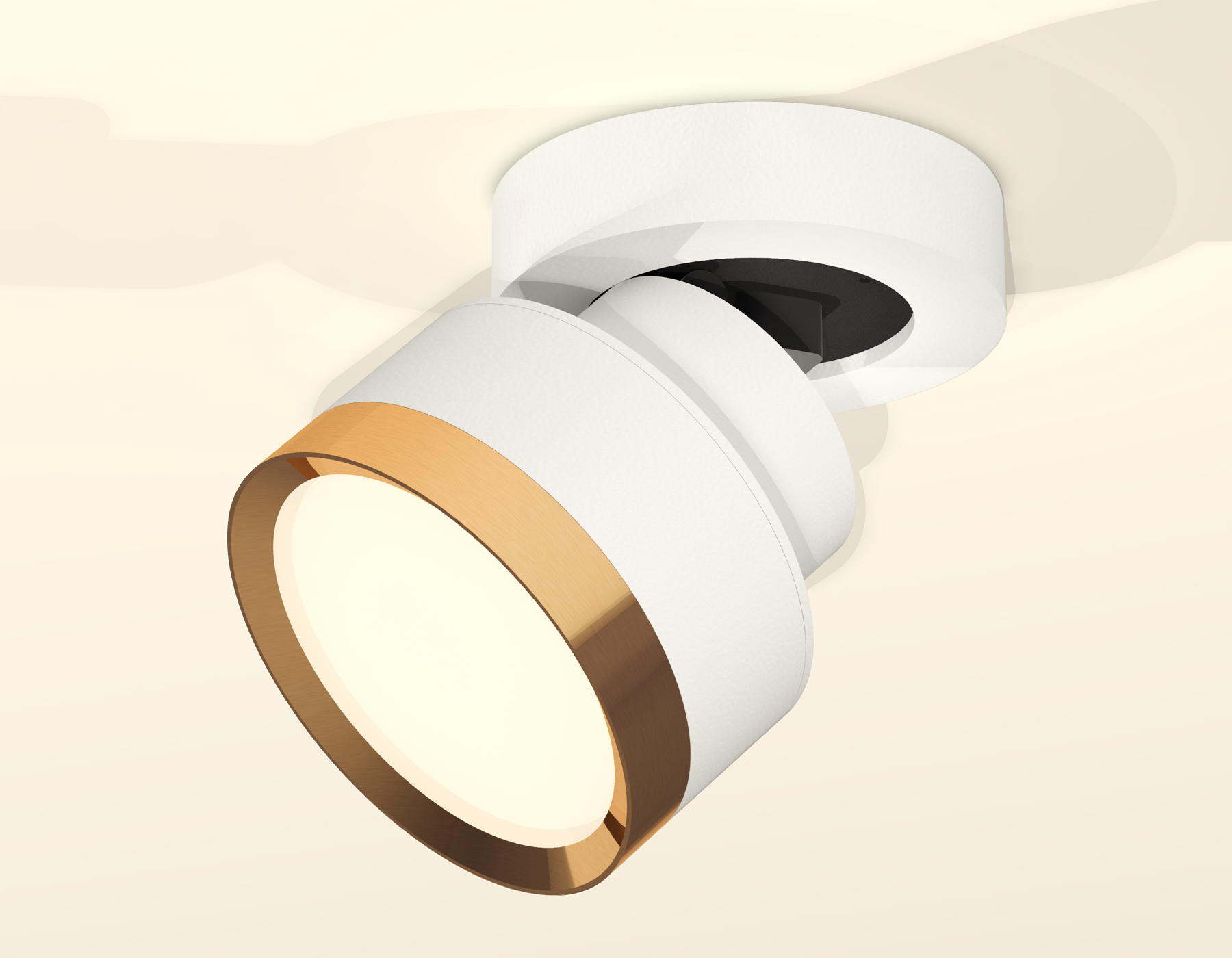 Накладной поворотный светильник XM8101004 SWH/PYG белый песок/золото желтое полированное GX53 (A2228, A2105, C8101, N8124)