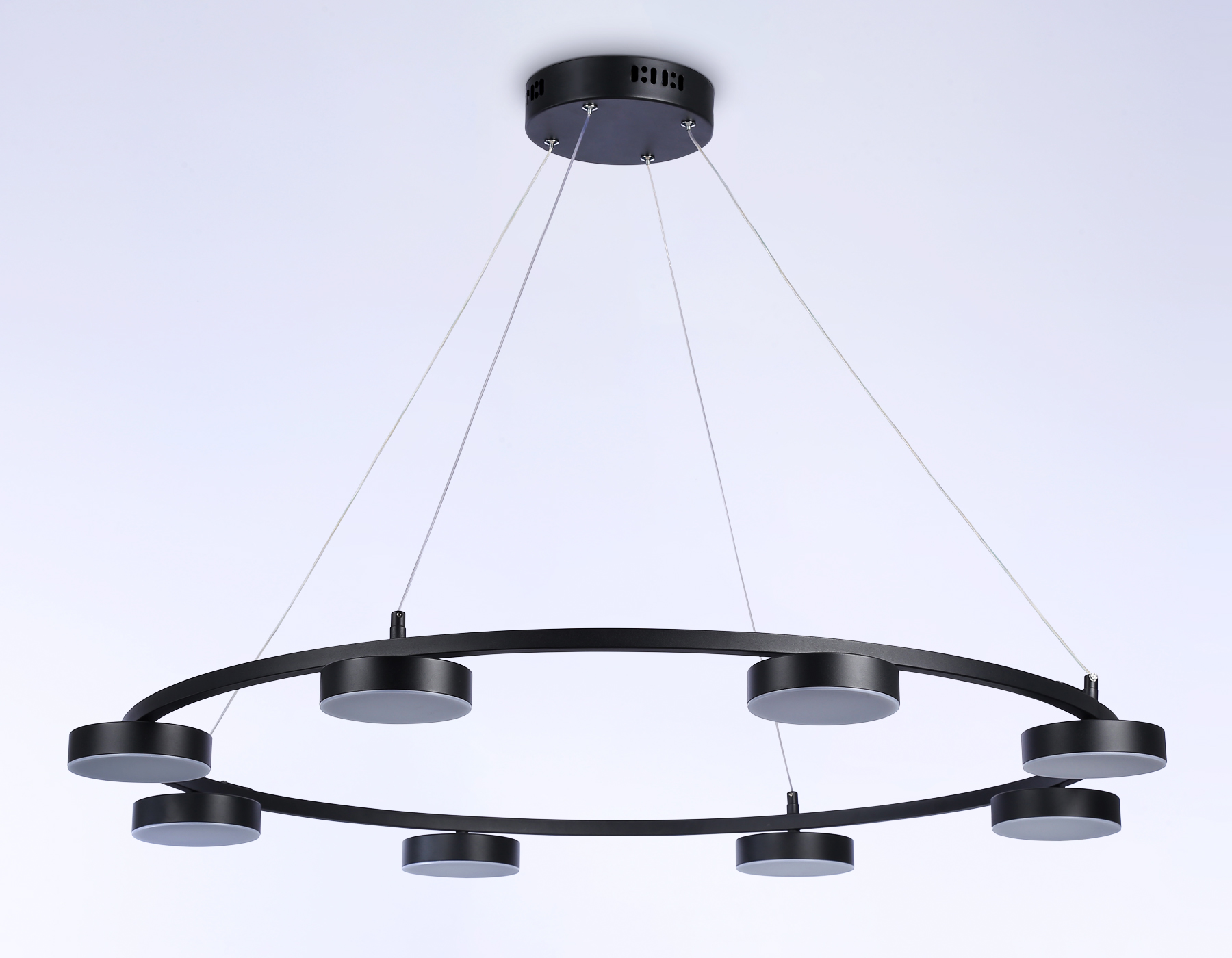 Подвесной светильник Ambrella FL51763/1+8 BK черный 3000K/4200K/6400K 67W D1000*1000 (ПДУ ИК) Подвесной светильник Ambrella FL51763/1+8 BK черный 3000K/4200K/6400K 67W D1000*1000 (ПДУ ИК)