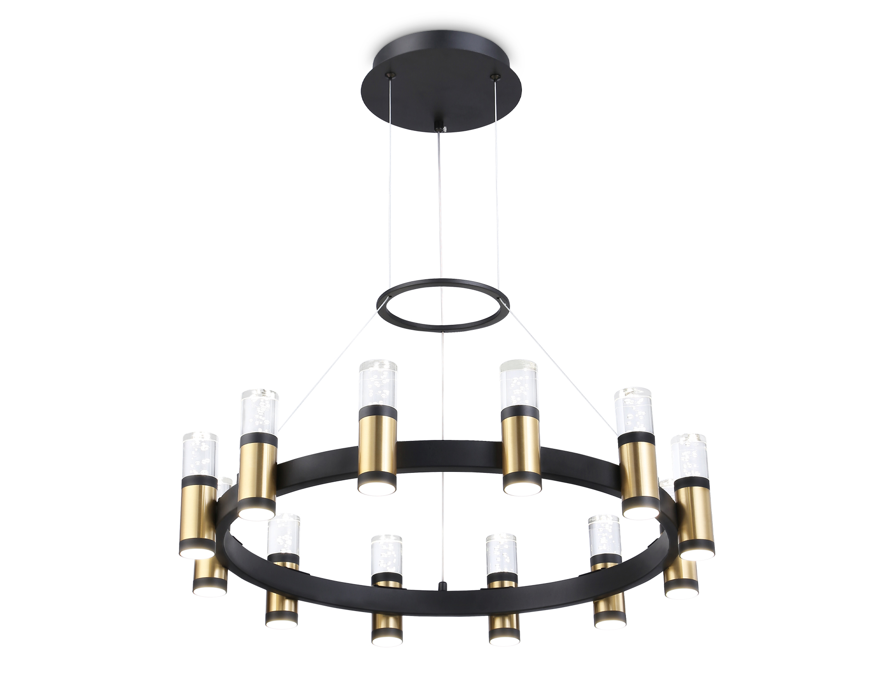 Подвесной светильник Ambrella FL6206 BK/GD черный/золото 72W 4200K D600*1200 (Без ПДУ) Подвесной светильник Ambrella FL6206 BK/GD черный/золото 72W 4200K D600*1200 (Без ПДУ)