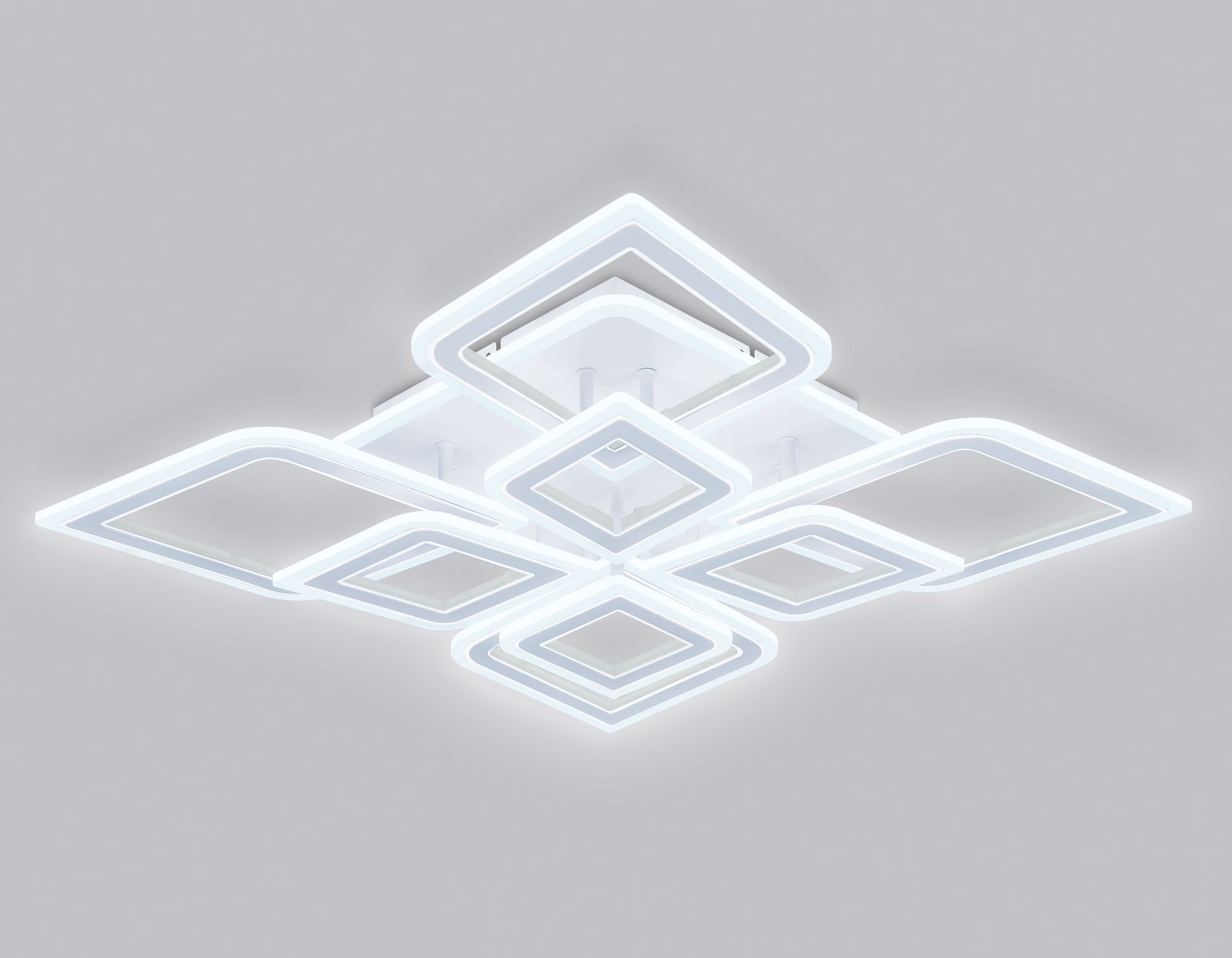 FA8911/4+4 WH/CH белый/хром 162W 3000K-6400K 560*560*120 (ПДУ РАДИО 2.4G)