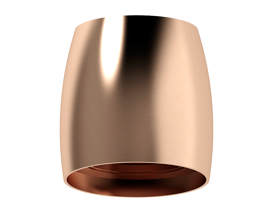 Корпус светильника накладной Ambrella C1144 PPG золото розовое полированное D100*80*H100mm MR16 GU5.3 для насадок D70mm