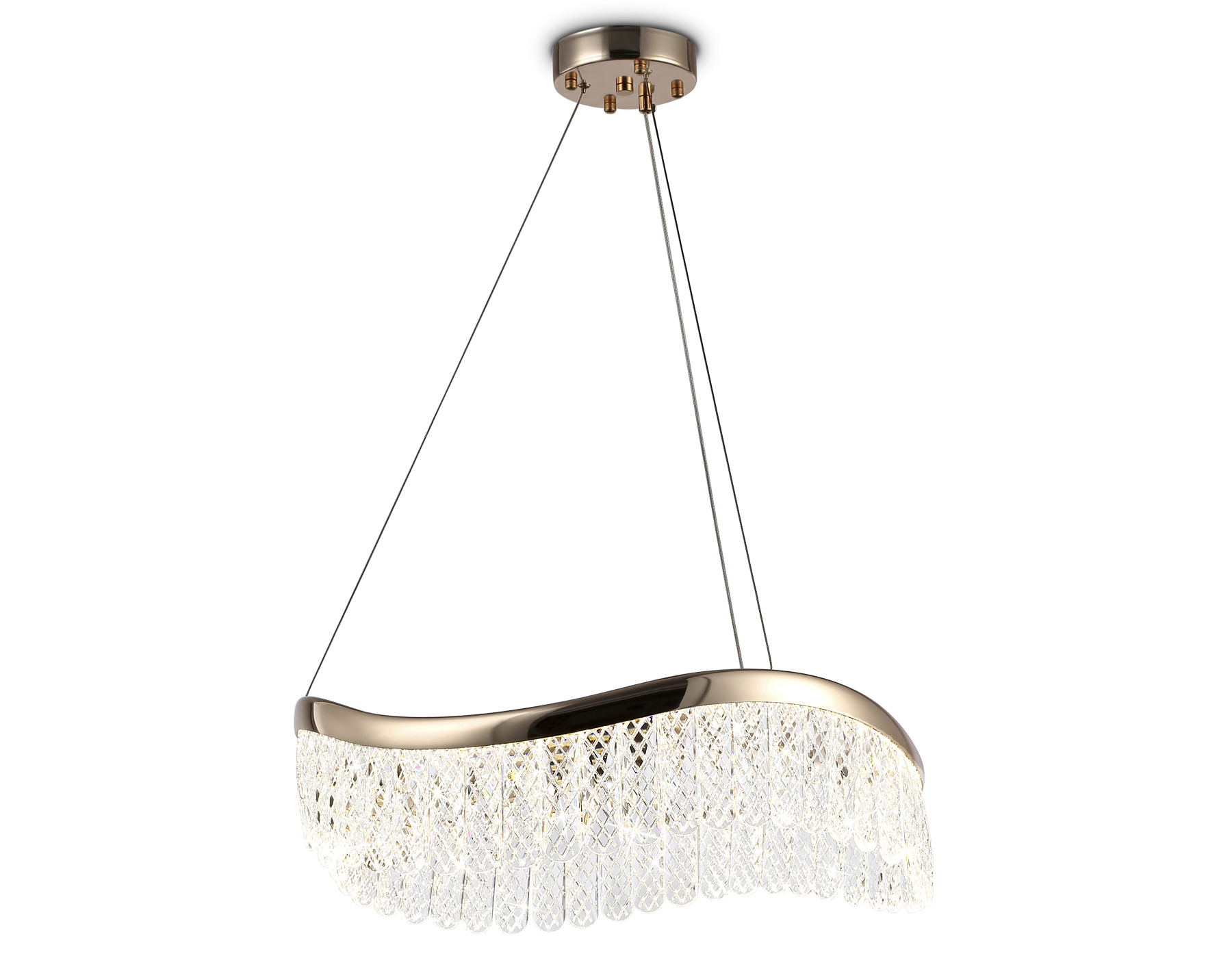 Подвесной LED светильник TR49717 GD золото 34W 3000K/4200K/6400K D500*1010 (Без ПДУ)