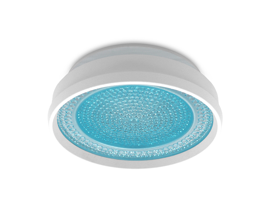 Встраиваемый точечный светильник Ambrella TN344 SWH/BL белый песок/голубой GU5.3 D85*45