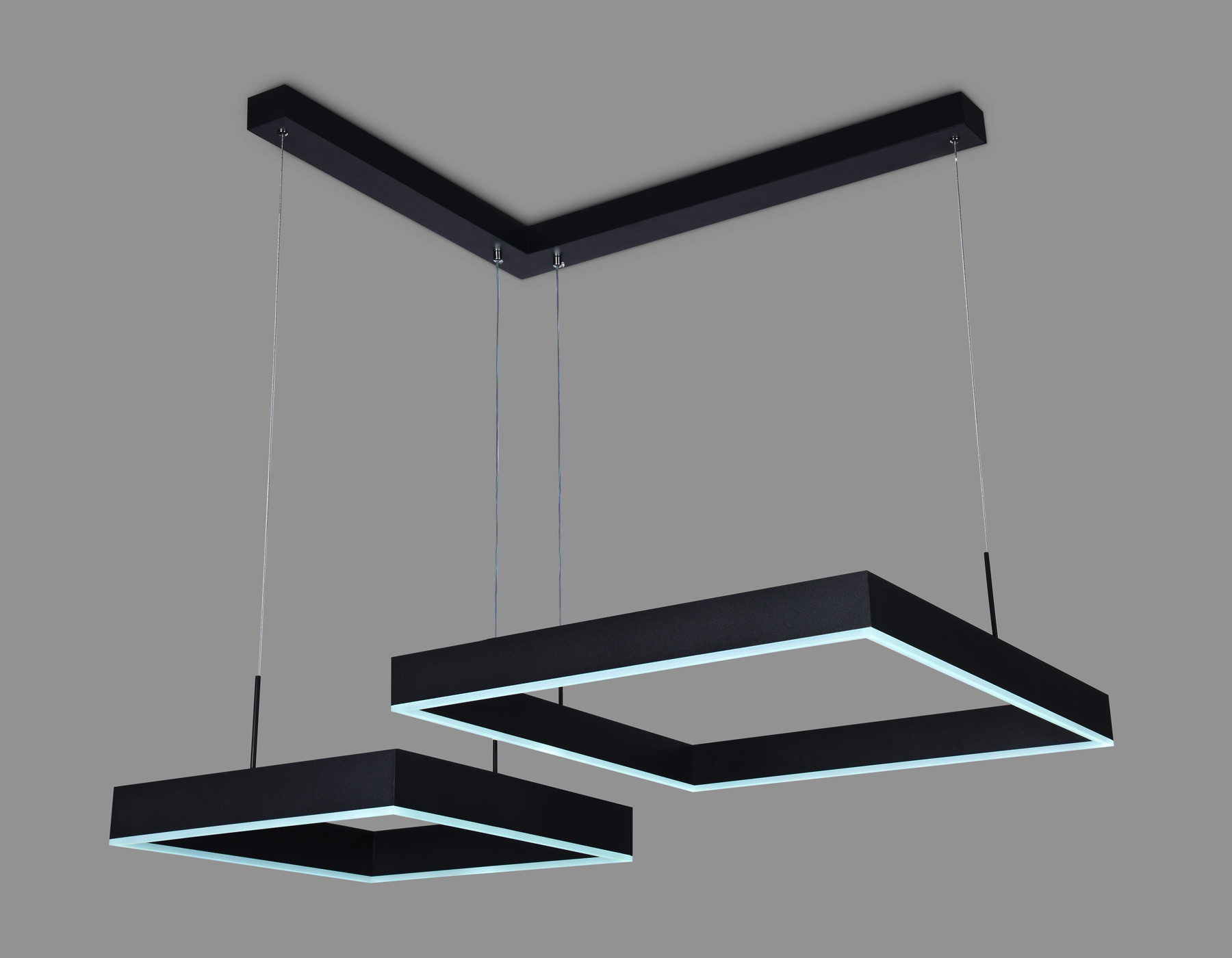 Подвесной светильник Ambrella FA6644/2 BK черный 108W 850*750*700 (ПДУ РАДИО 2.4G)
