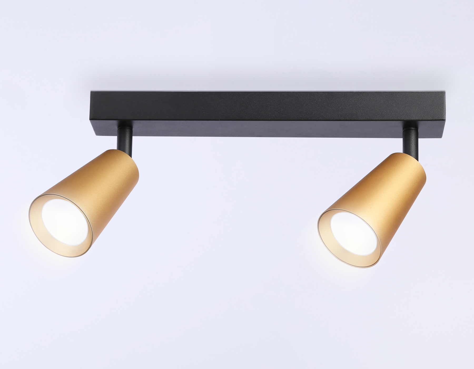 Накладной поворотный спот Ambrella TA13146/2 BK/GD черный/золото GU10/2 max 12W 295*60*130