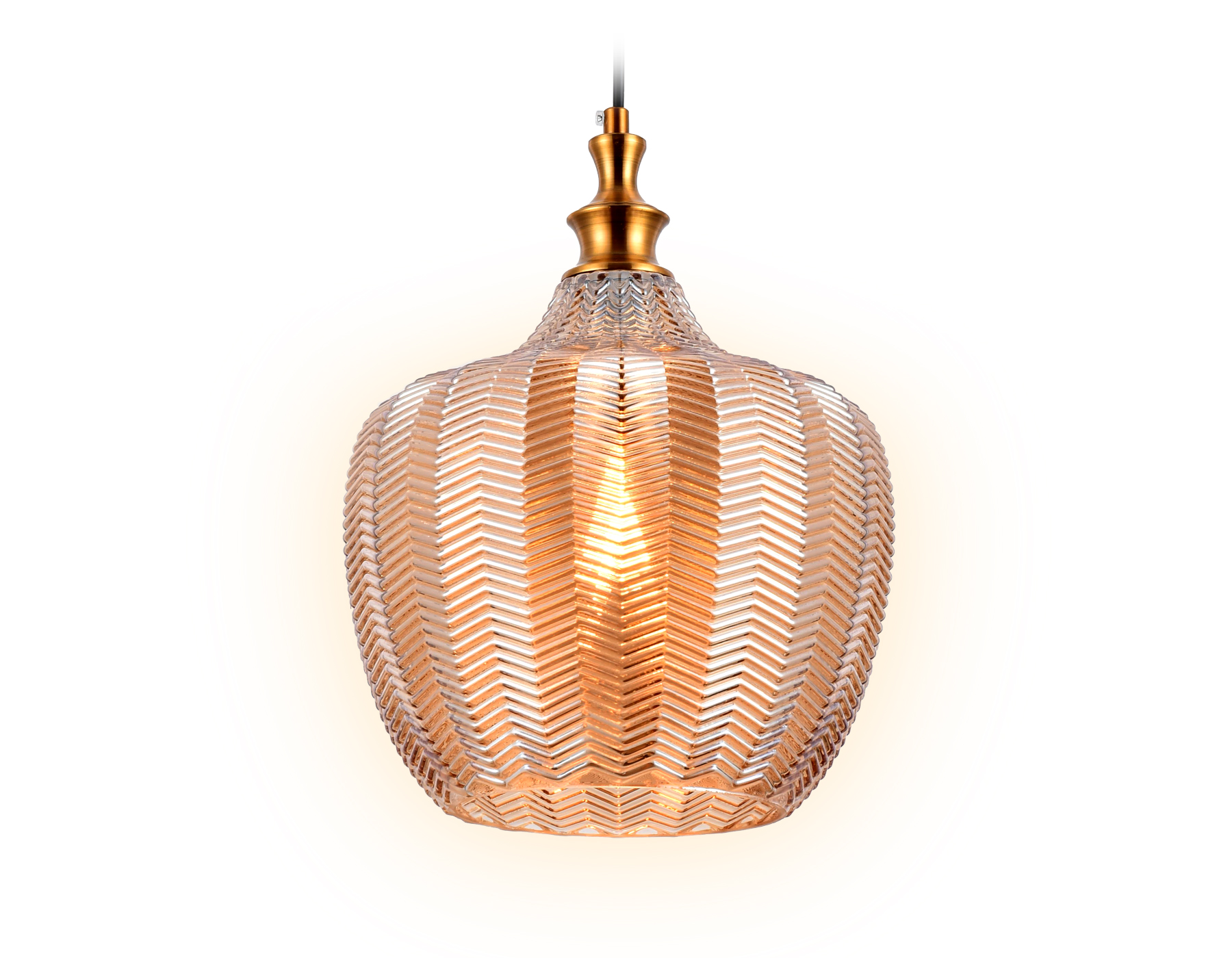 Подвесной светильник Ambrella TR3531 бронза/янтарь E27 max 40W D250*1200