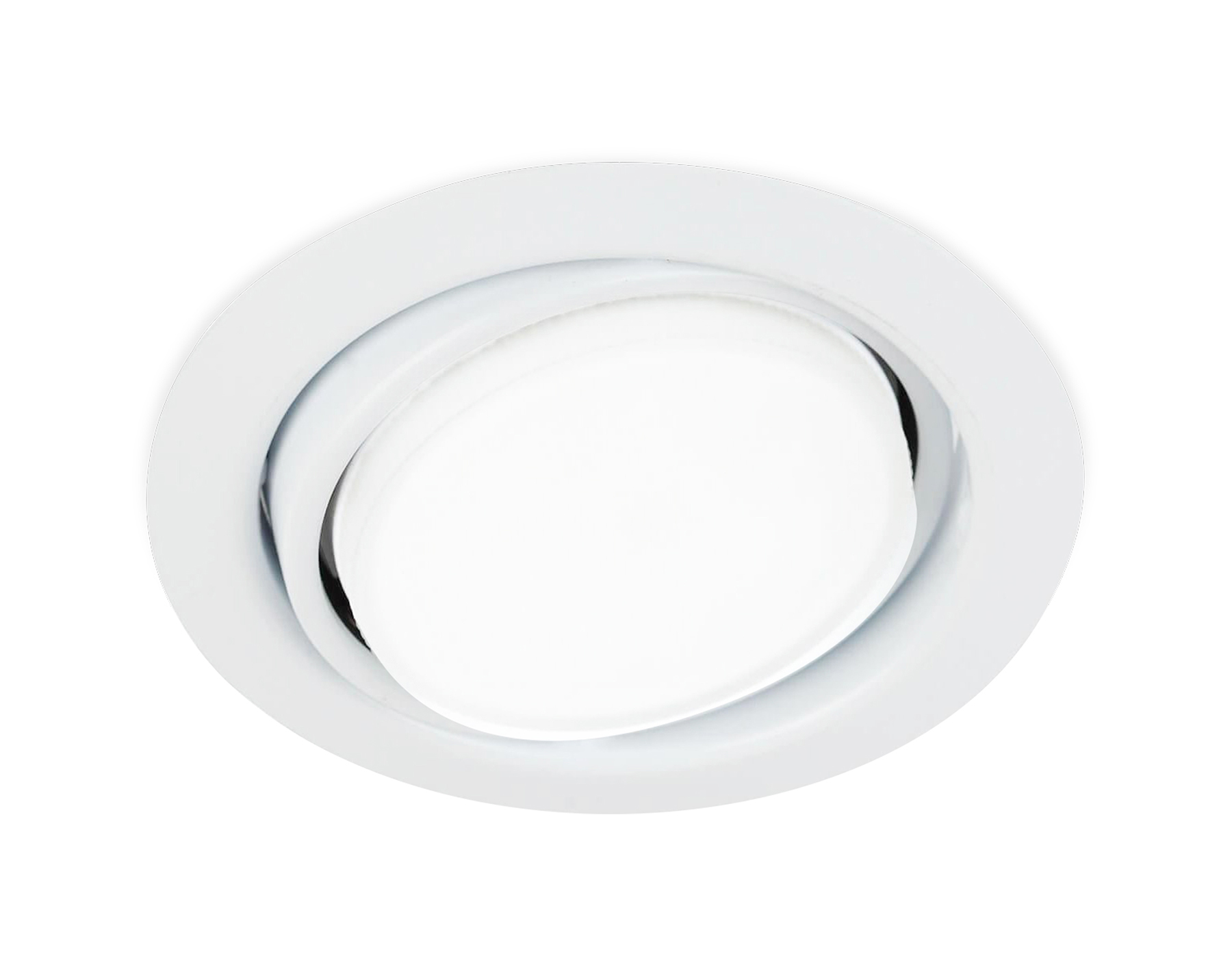 Встраиваемый потолочный точечный светильник Ambrella  G103 WH белый GX53 D120*40